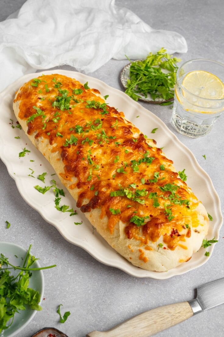 Easy Garbage Bread Recipe Made With Pizza Dough