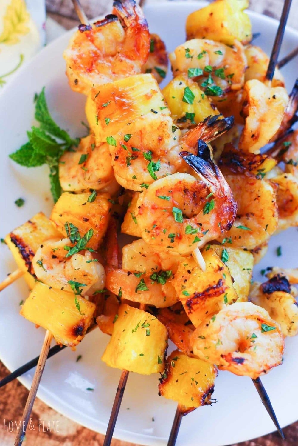Easy Hawaiian Shrimp Kabobs With Mint And Honey Easy Hawaiian Shrimp Kabobs With Mint And Honey