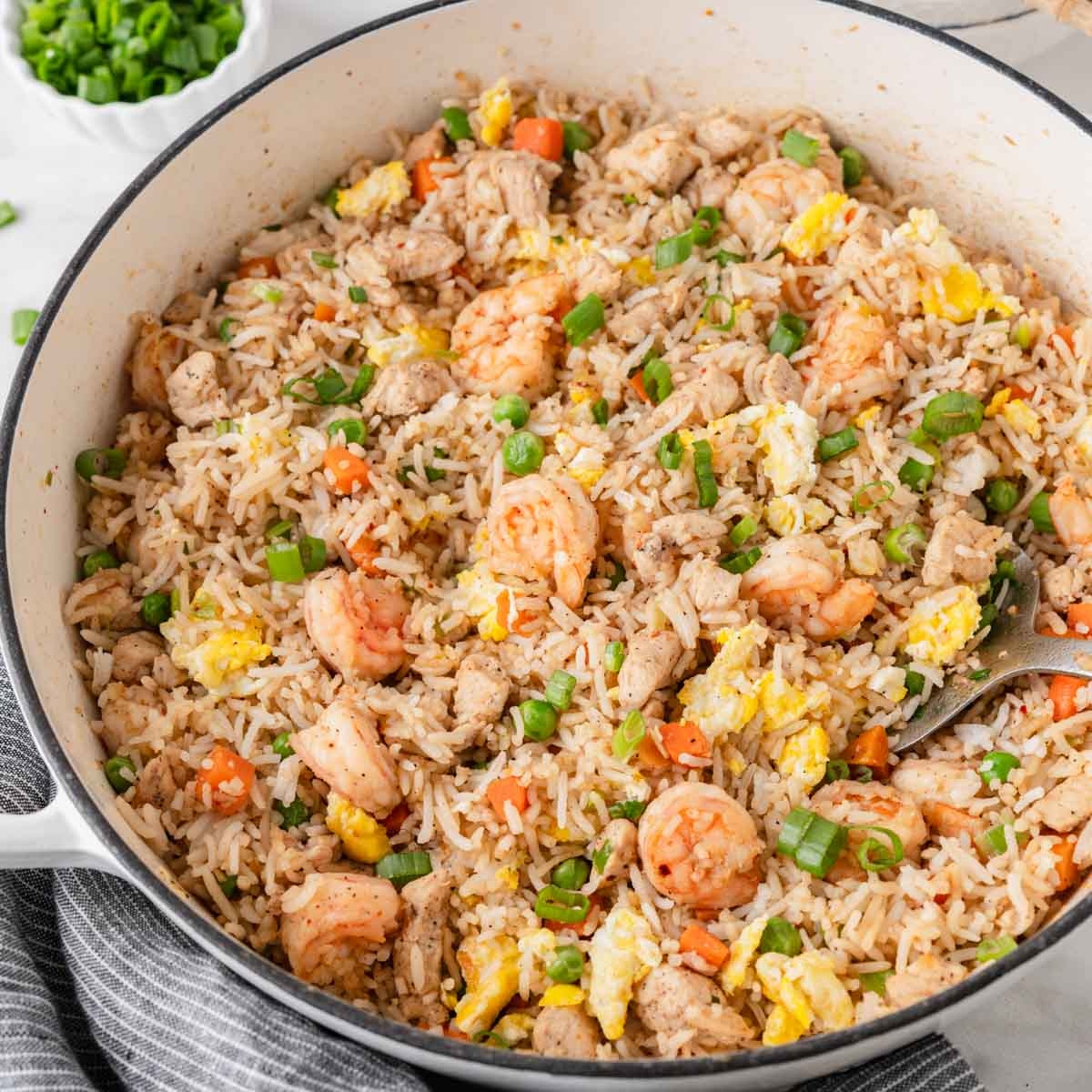 Easy Homemade Shrimp And Chicken Fried Rice Easy Homemade Shrimp And Chicken Fried Rice