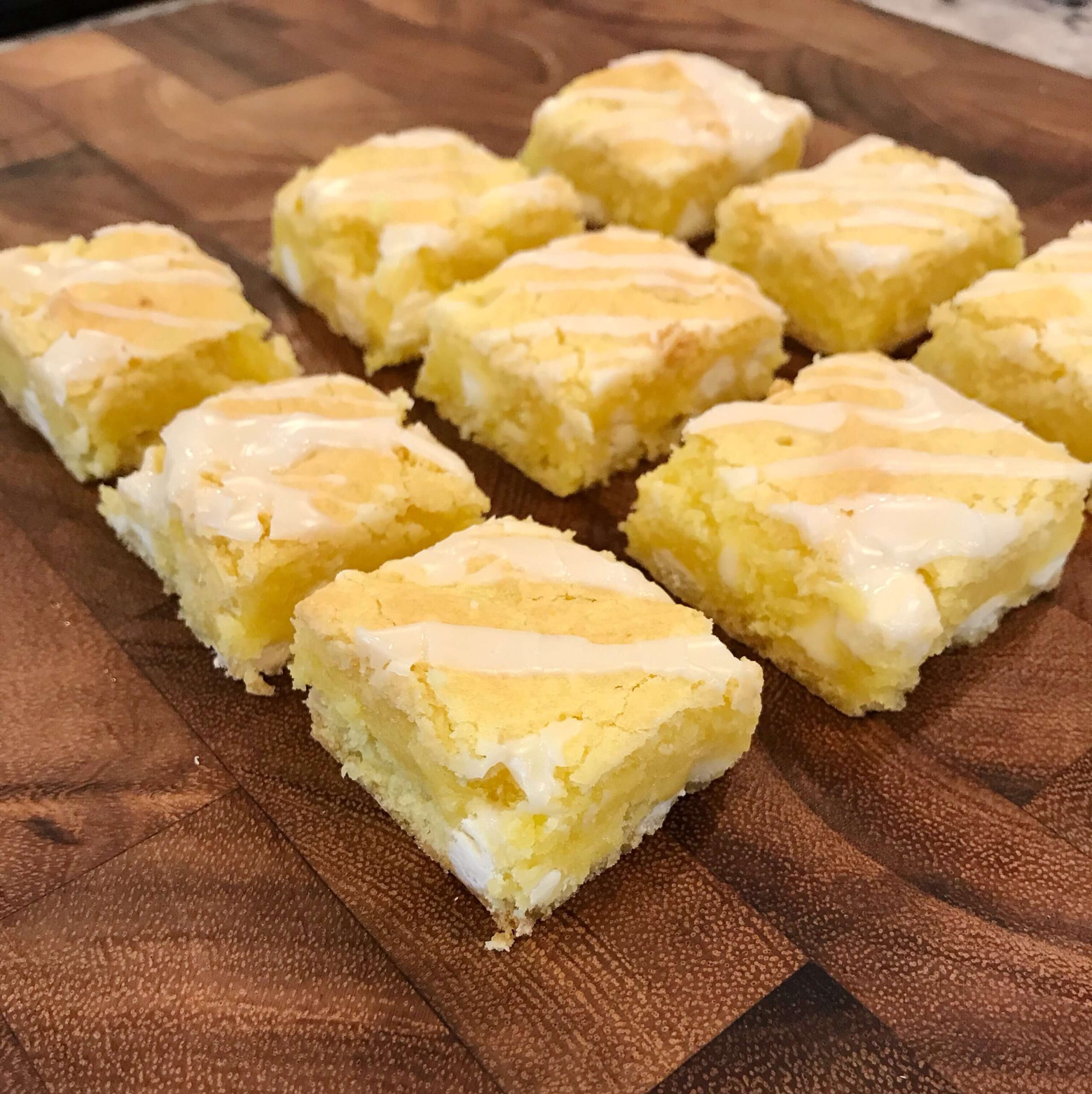 Easy Lemon Cake Batter Bars Sometimes Homemade