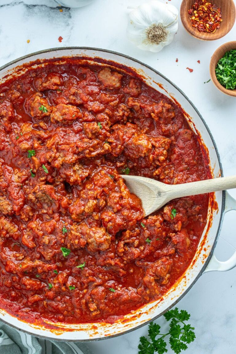 Easy Meat Sauce Recipe Girl 