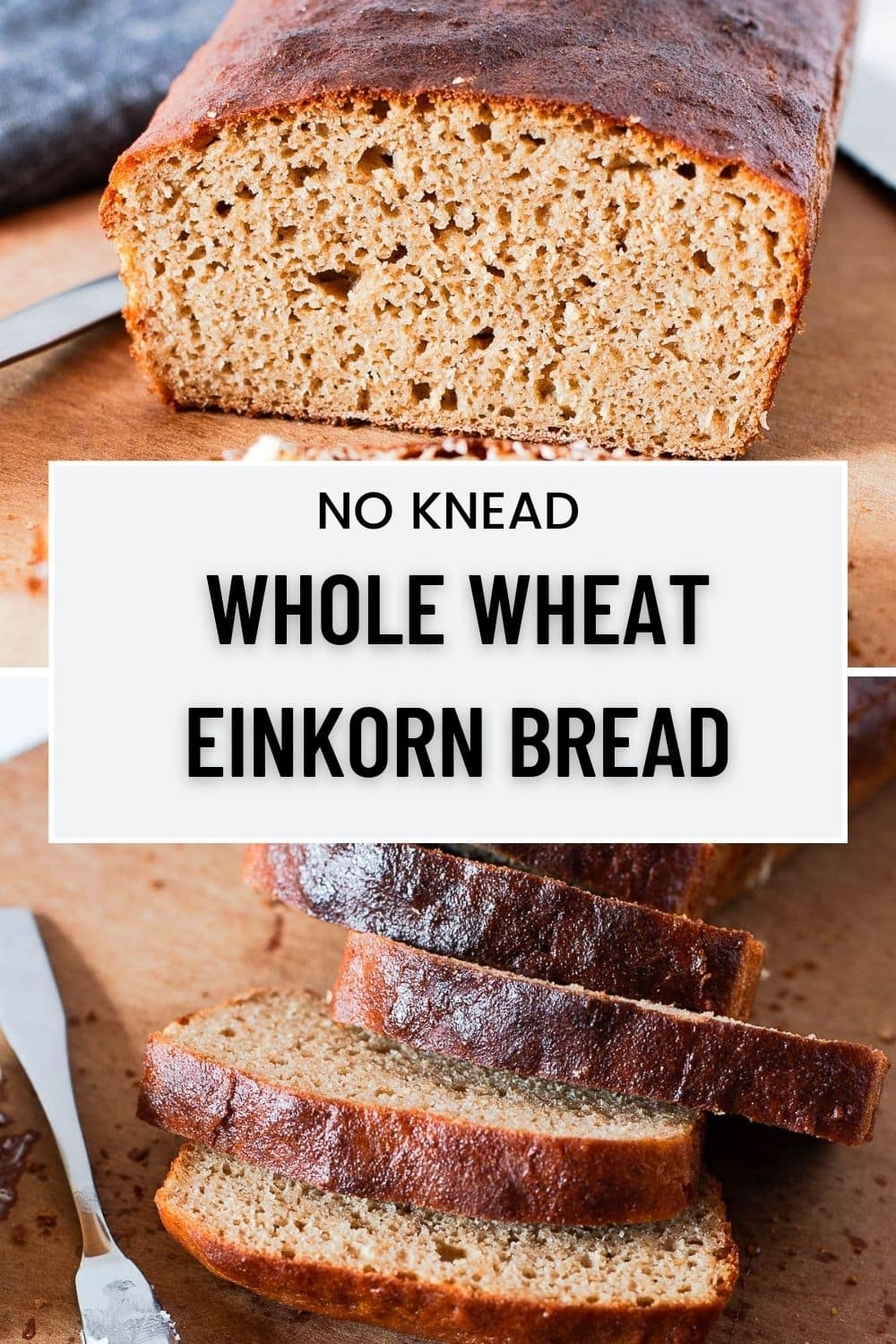 Easy No Knead Whole Wheat Einkorn Flour Bread Recipe Fit Mama Real Food