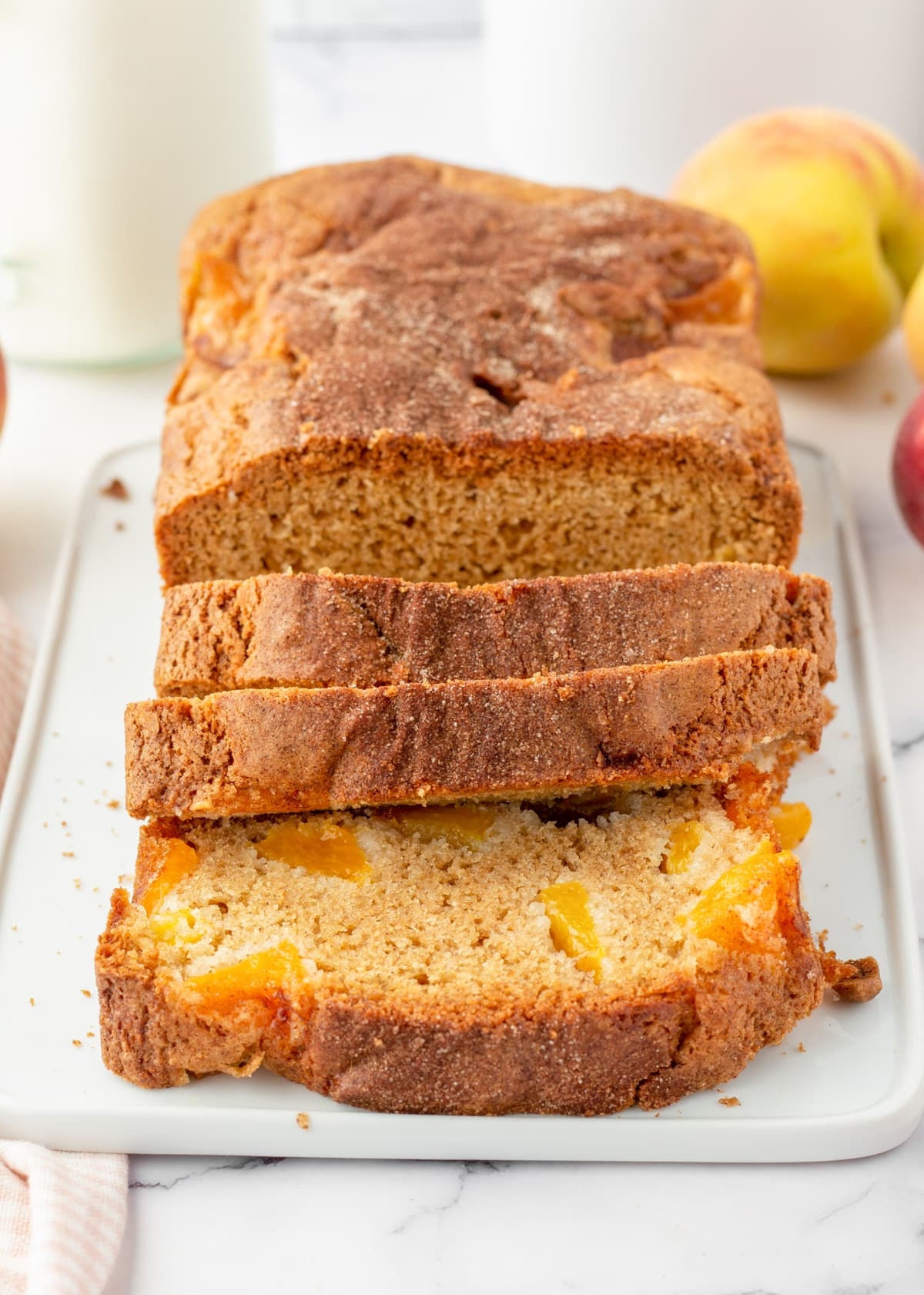 Easy Peach Bread Recipe No Yeast Lil Luna