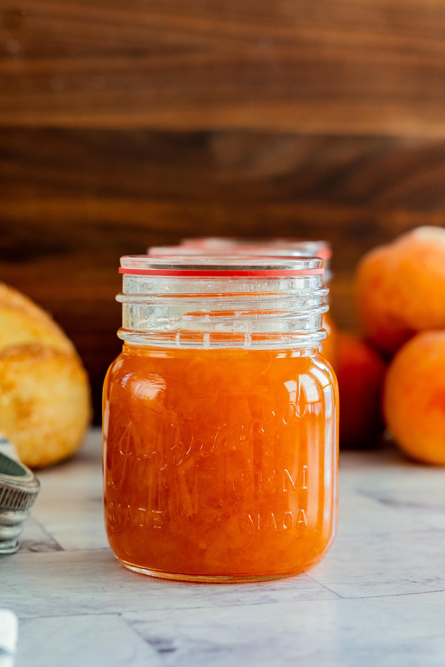 Easy Peach Jam Recipe No Pectin Crave The Good