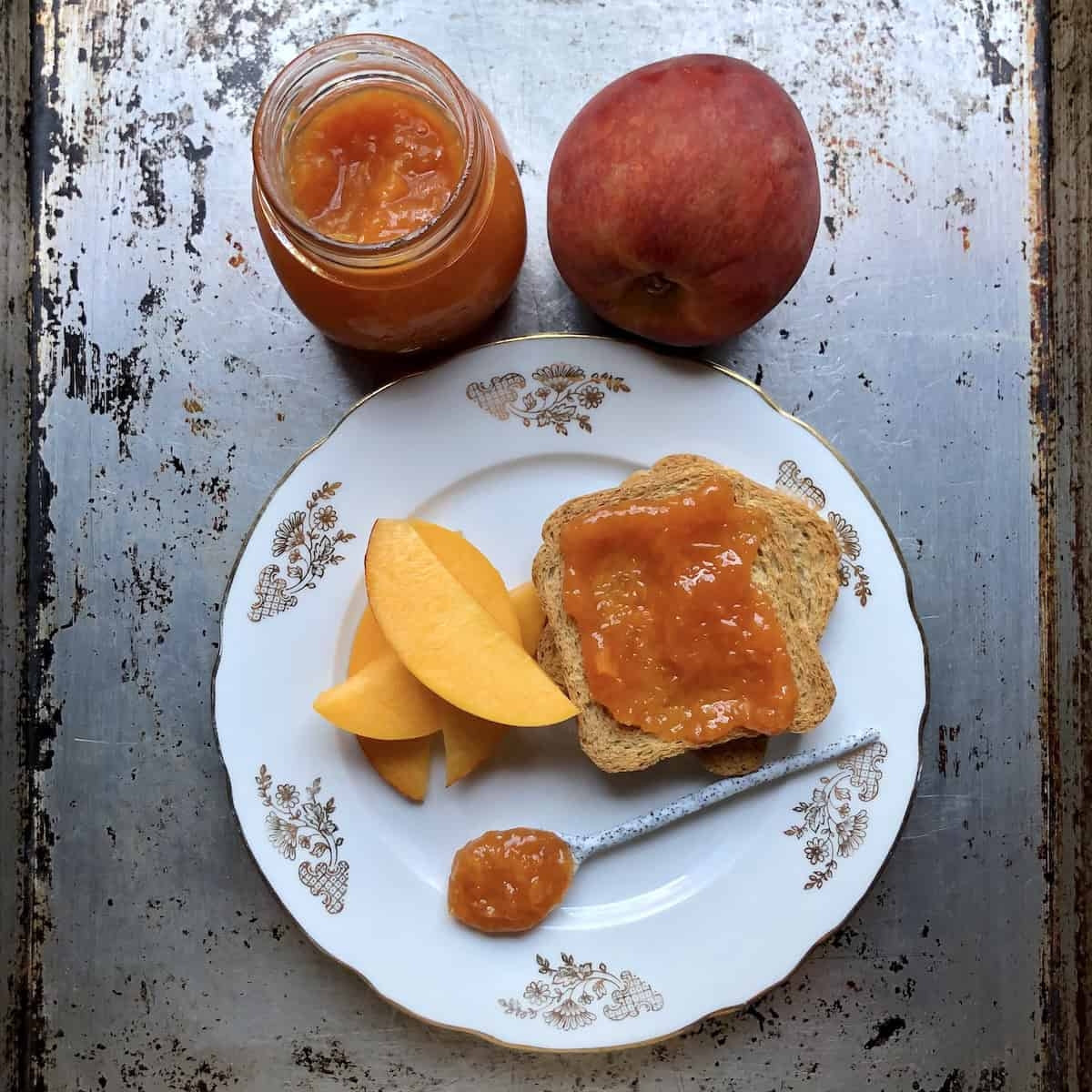 peach jam recipe without pectin