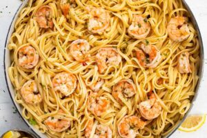 Easy Shrimp Scampi Pasta Without Wine I Am Homesteader