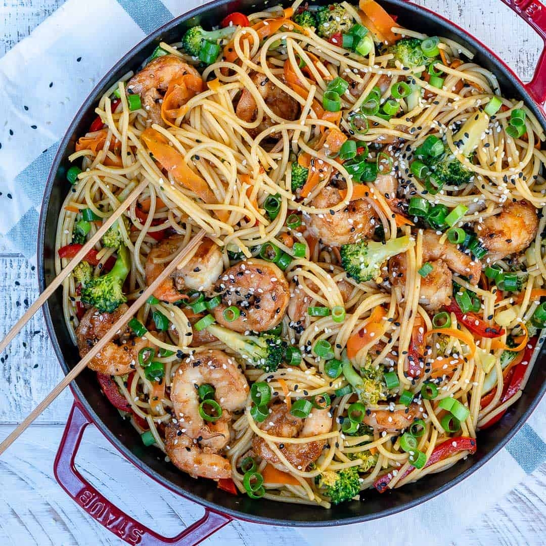 Easy Shrimp Stir Fry Noodles Recipe Healthy Fitness Meals Easy Shrimp Stir Fry Noodles Recipe Healthy Fitness Meals