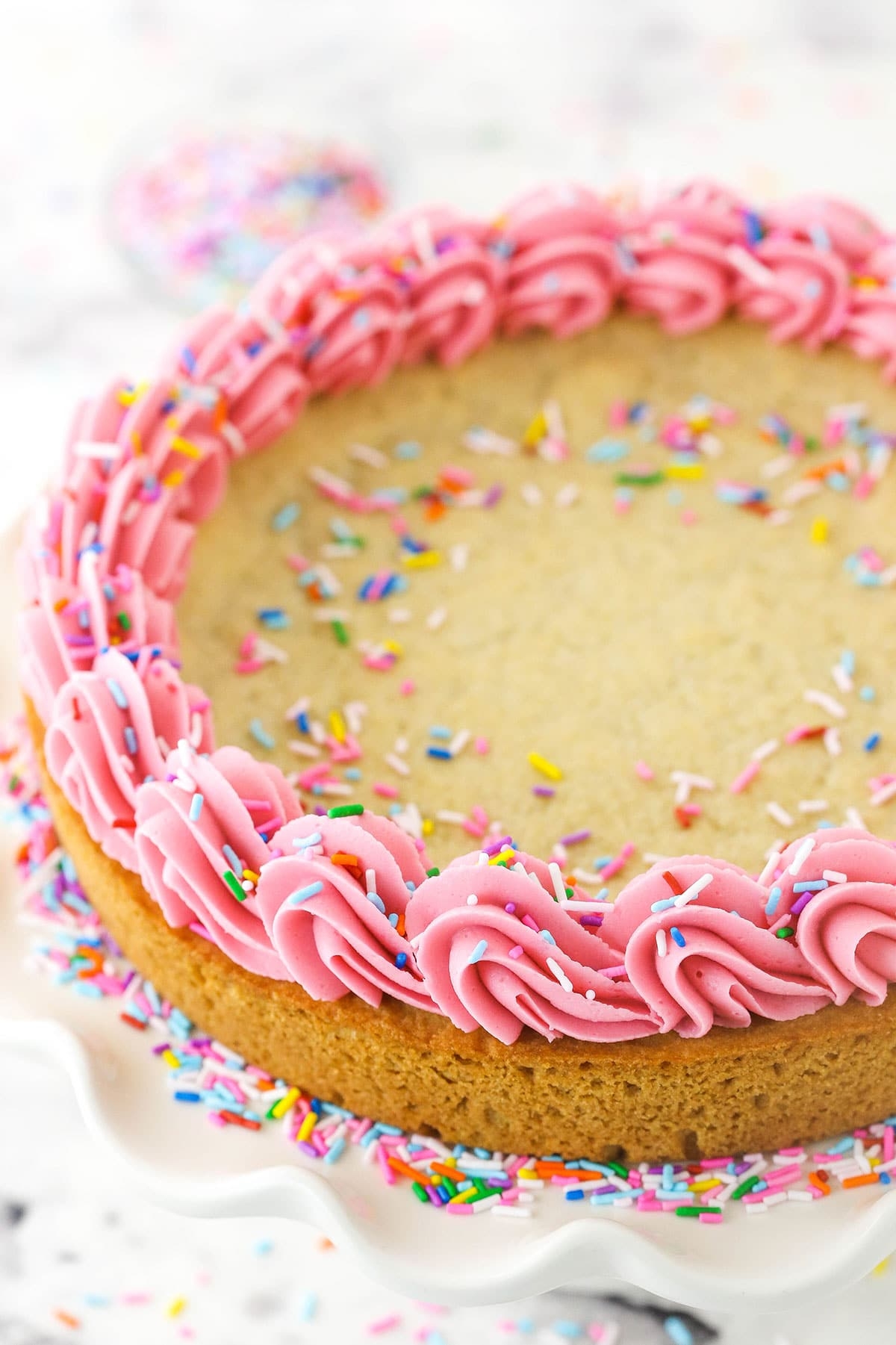 Easy Sugar Cookie Cake Life Love And Sugar