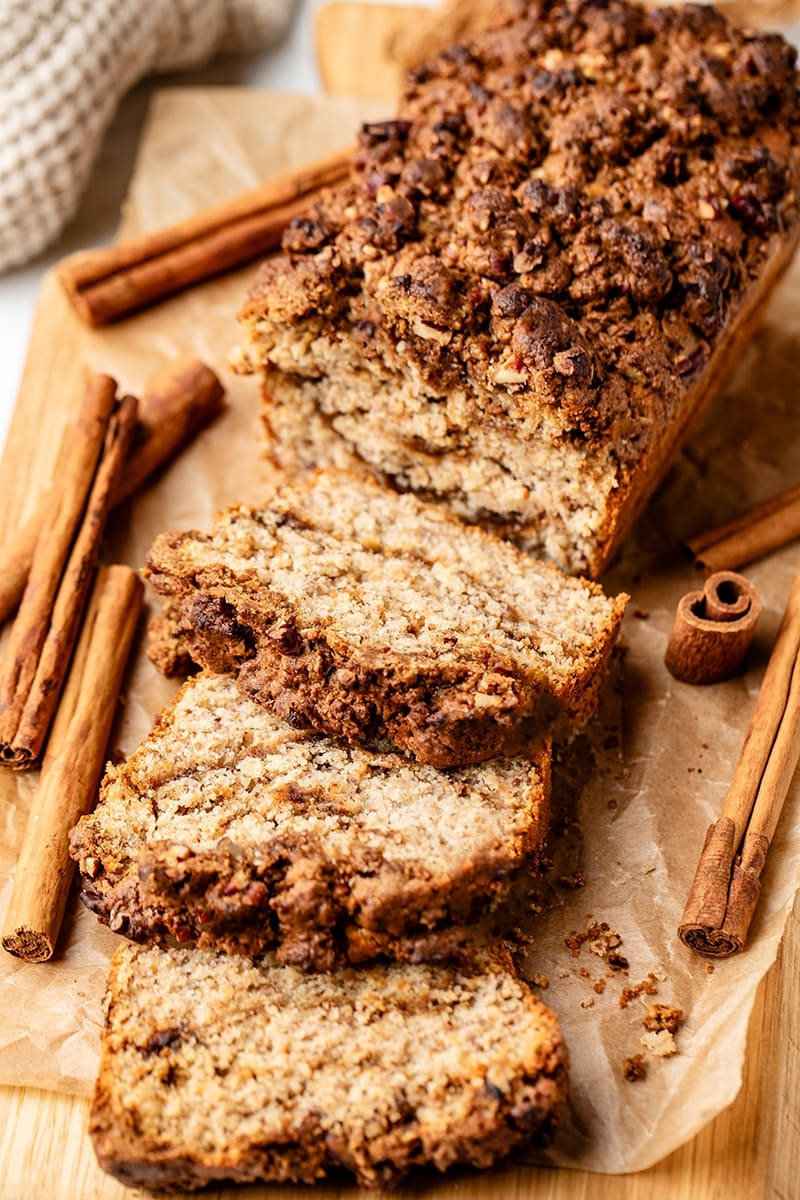 Easy Vegan Cinnamon Crunch Banana Bread Early Brawd