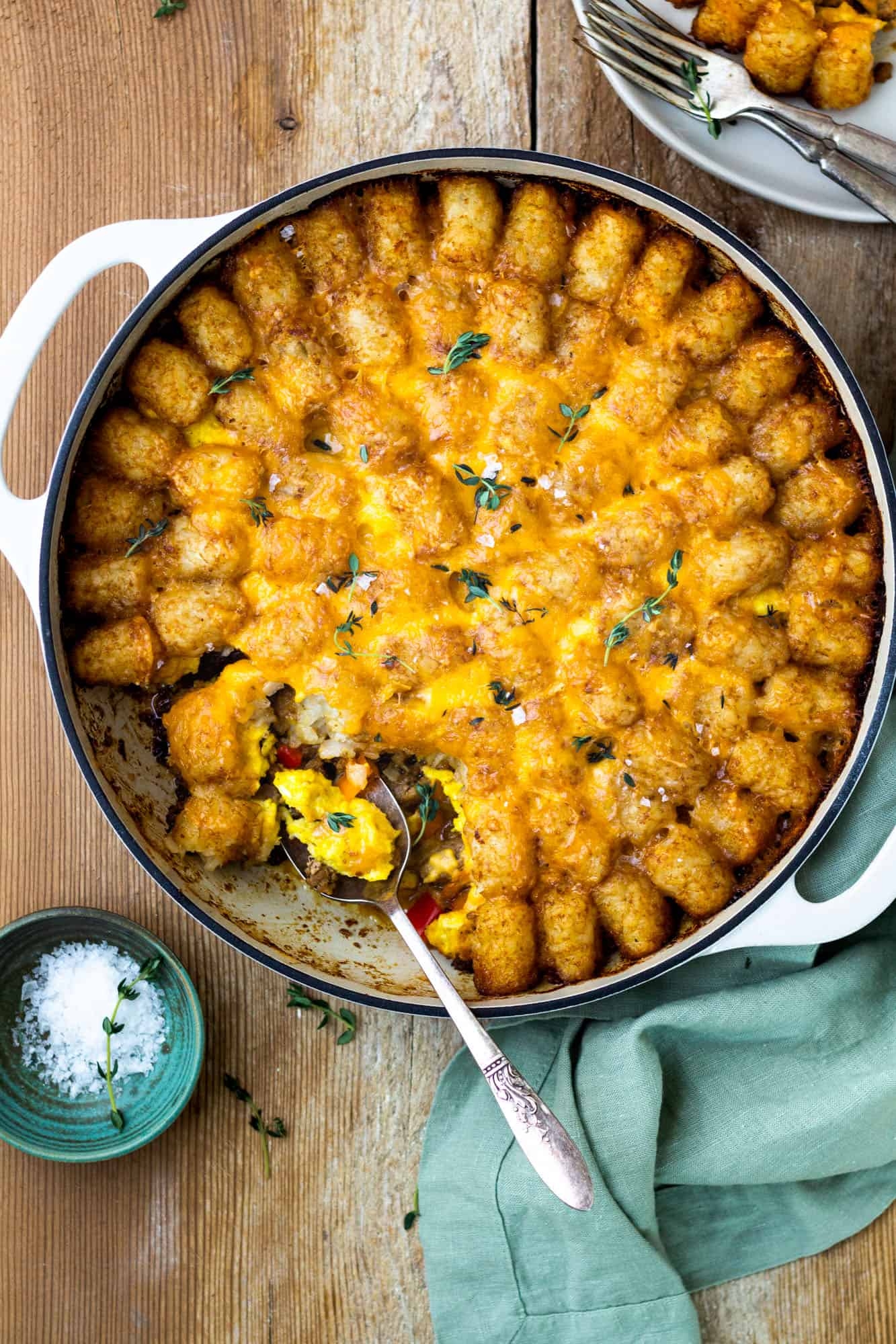 Extra Cheesy Breakfast Tater Tot Casserole Modern Farmhouse Eats Extra Cheesy Breakfast Tater Tot Casserole Modern Farmhouse Eats