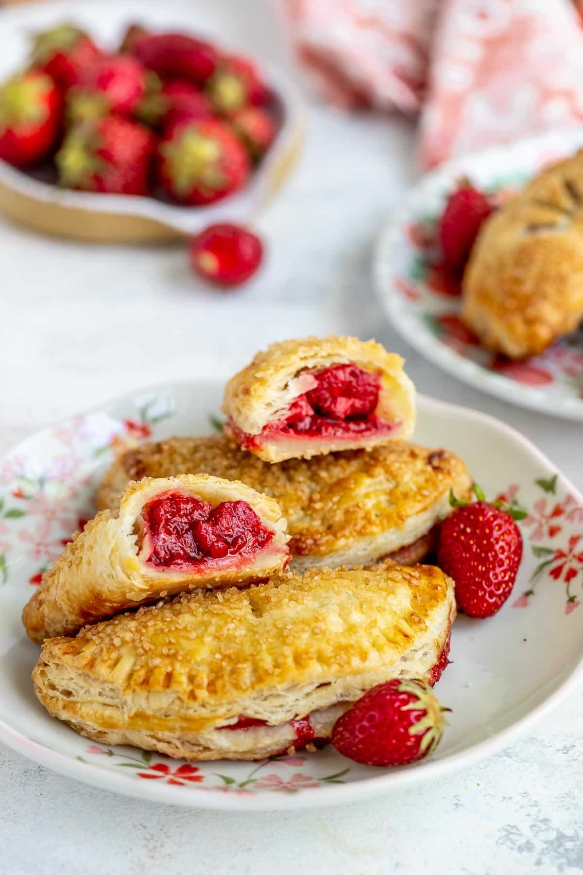 Flaky Strawberry Hand Pies With Roasted Strawberry Filling