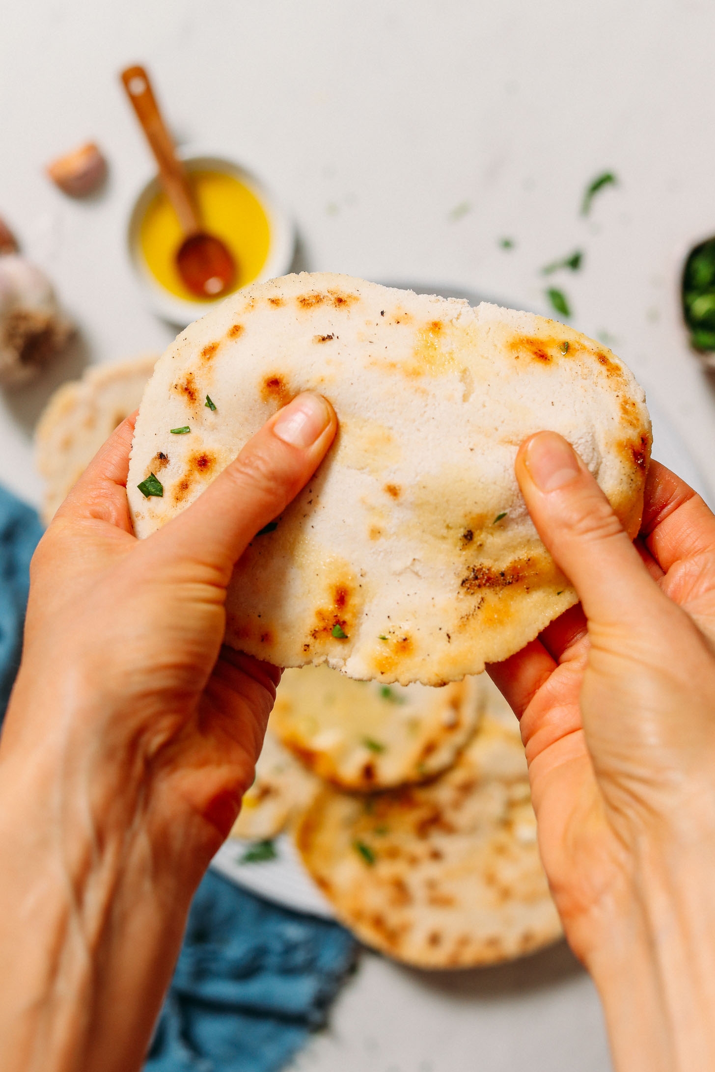 Fluffy Gluten Free Naan Yeast Free Easy Minimalist Baker Recipes