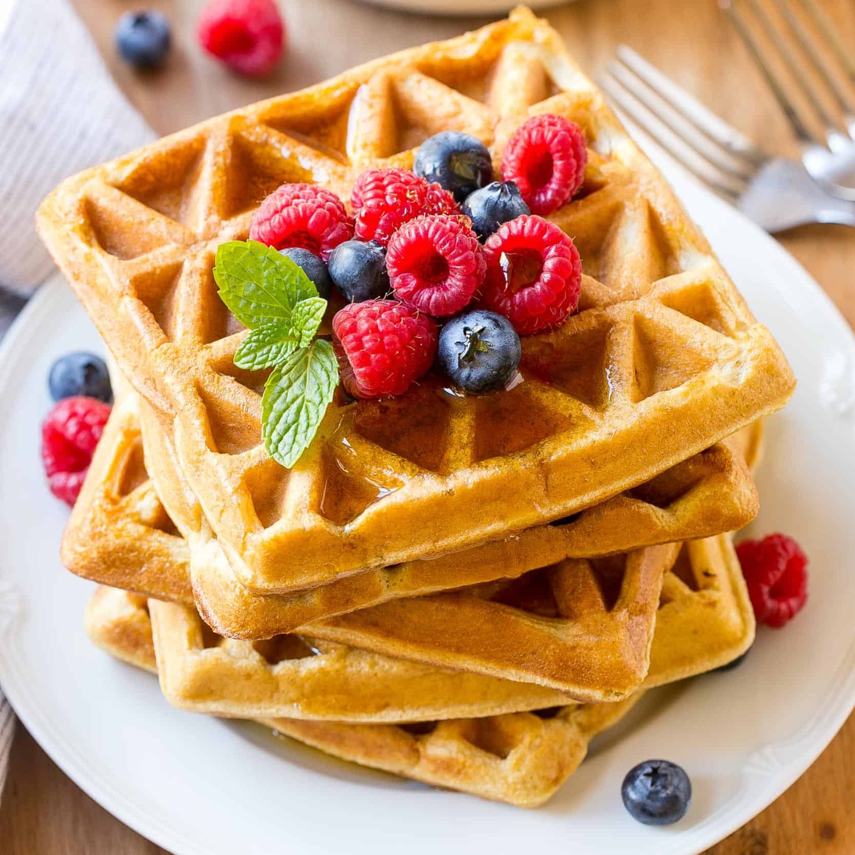 Fluffy Protein Waffles Healthy Fitness Meals