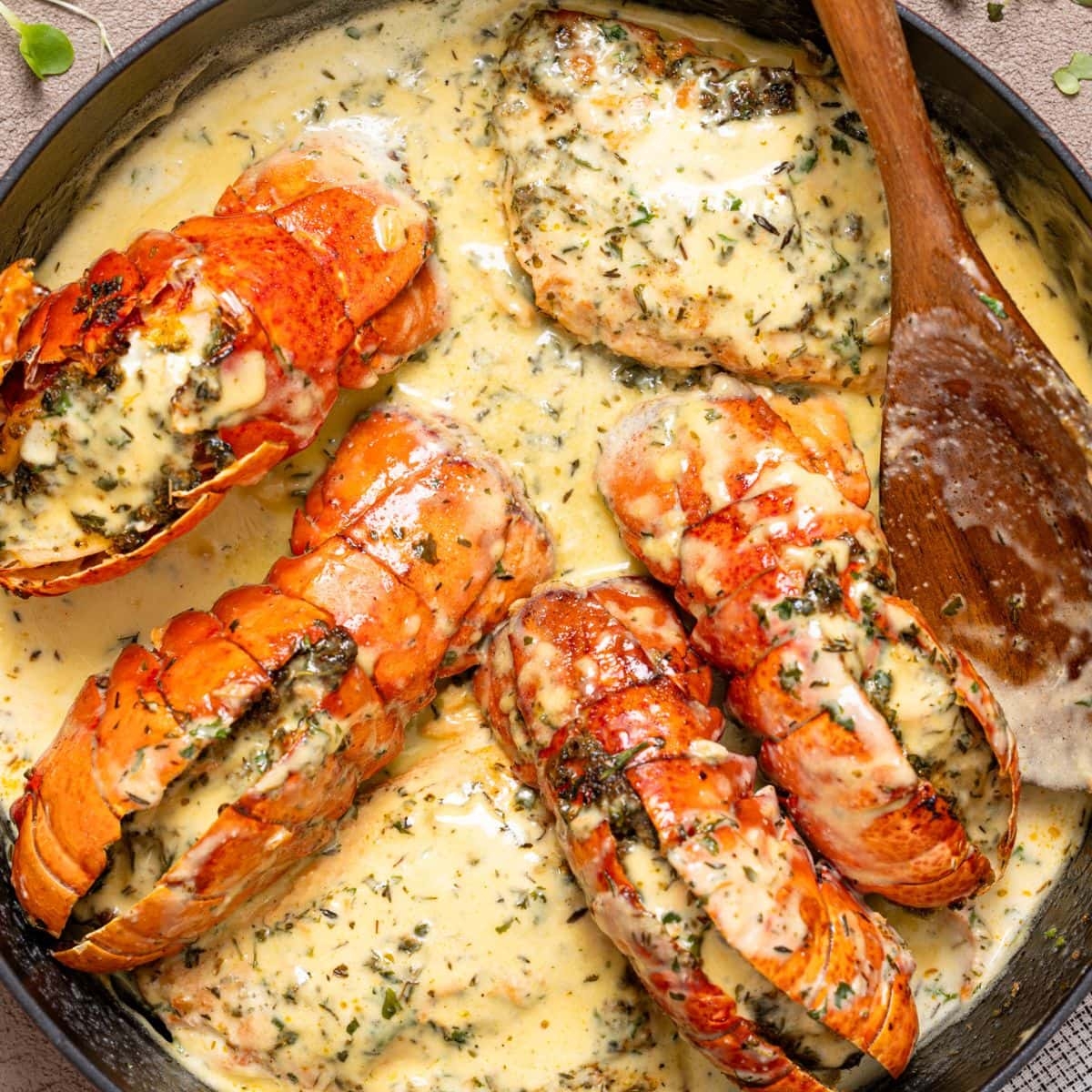 Garlic Butter Salmon Lobster In Creamy Lemon Parmesan Sauce Orchids Sweet Tea Garlic Butter Salmon Lobster In Creamy Lemon Parmesan Sauce Orchids Sweet Tea