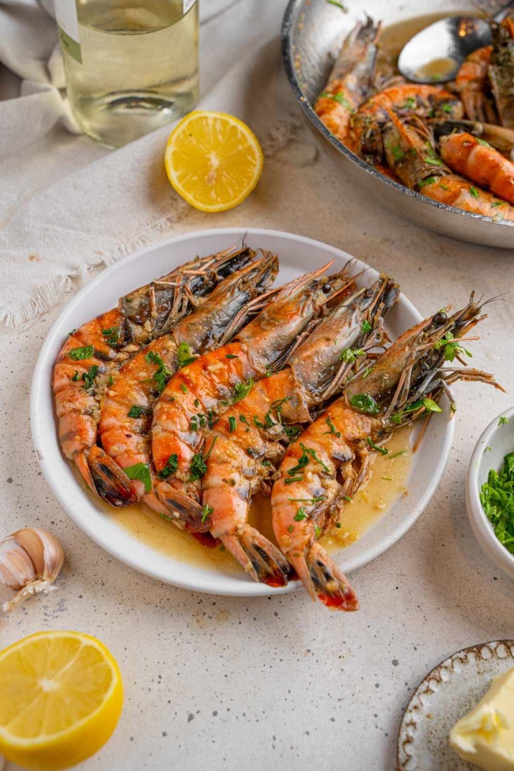 Garlic Butter Tiger Shrimp Recipe Shrimp Scampi 