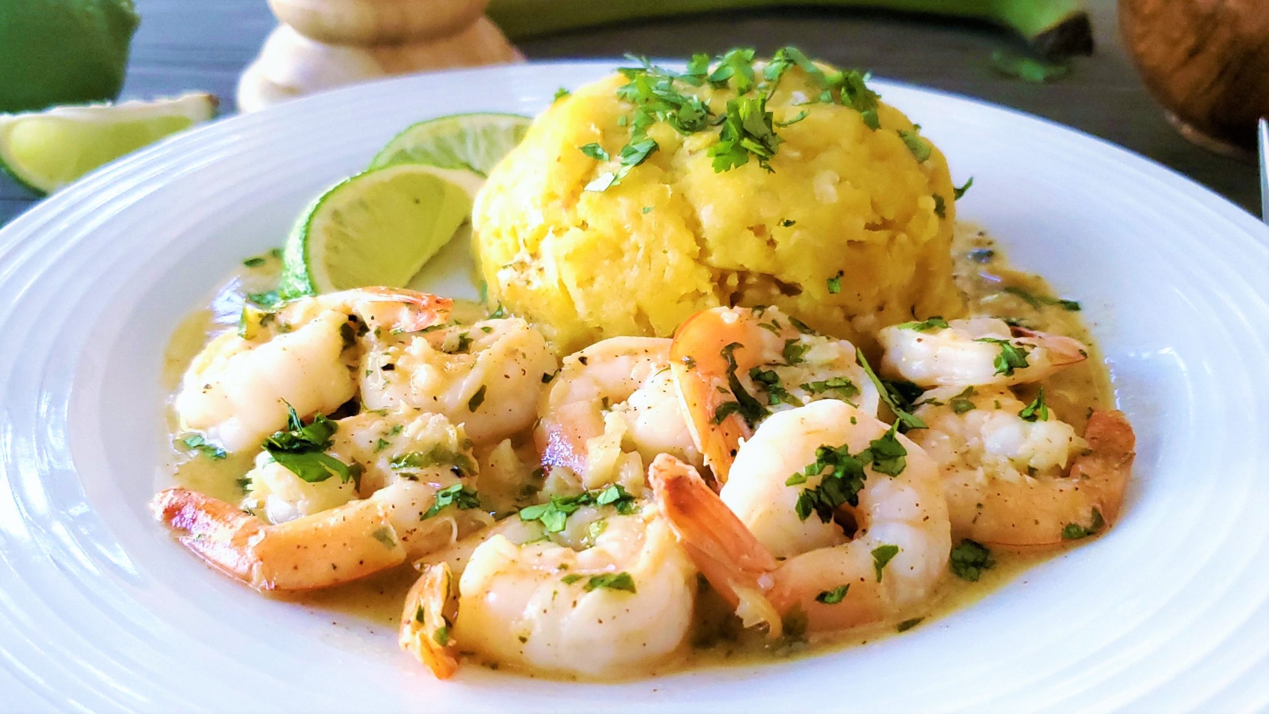 Garlic Lime Shrimp And Mofongo Bacon Vodka Garlic Lime Shrimp And Mofongo Bacon Vodka