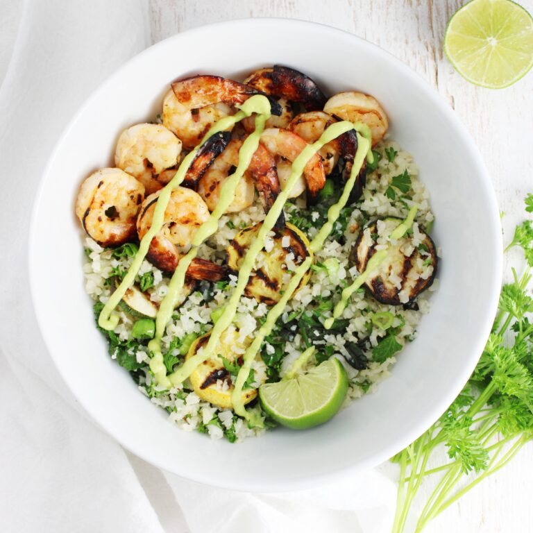 Garlic Lime Shrimp Bowls AIP Paleo This Unrefined Life
