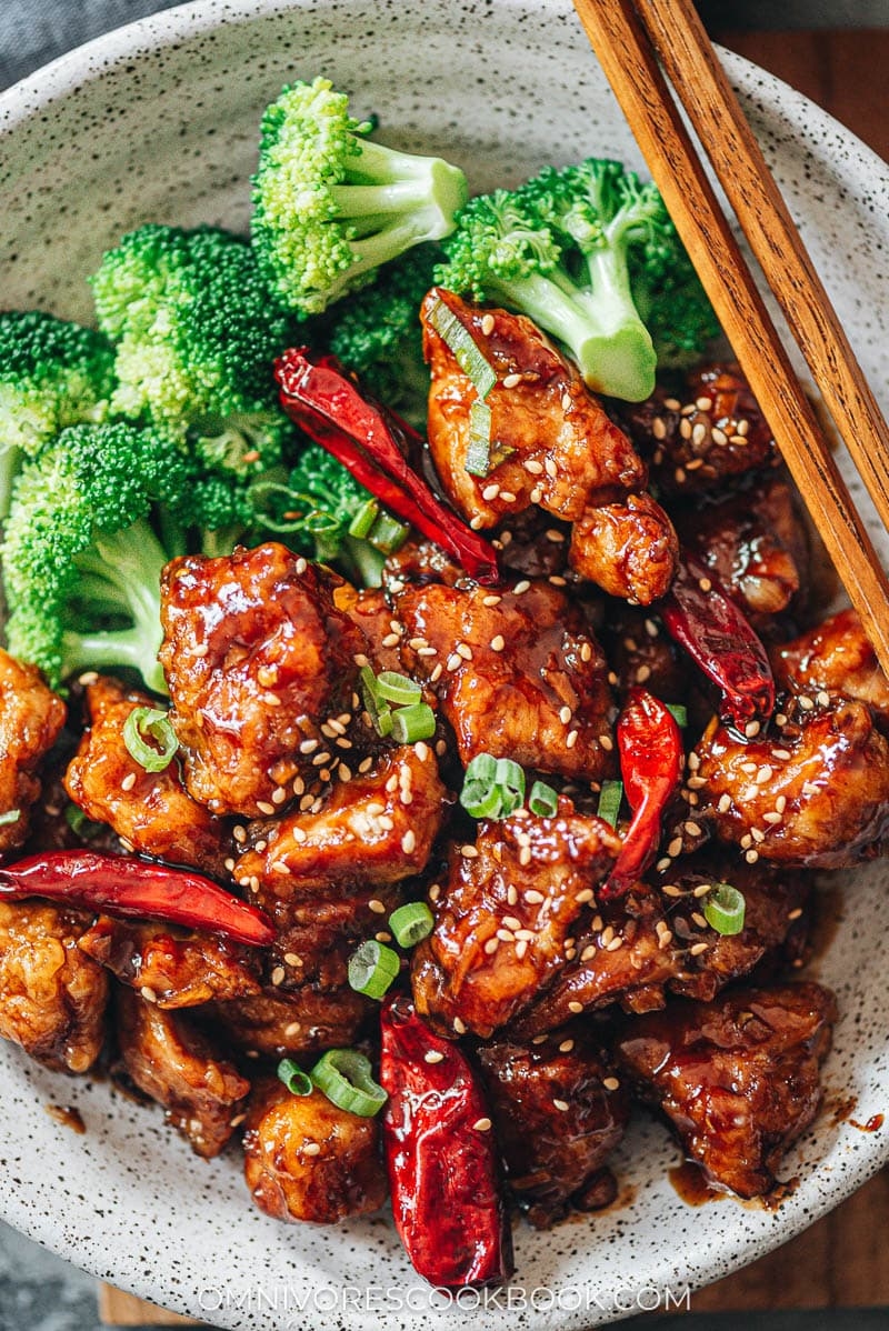 General Tso s Chicken Crispy Chicken Without Deep Frying Omnivore s Cookbook