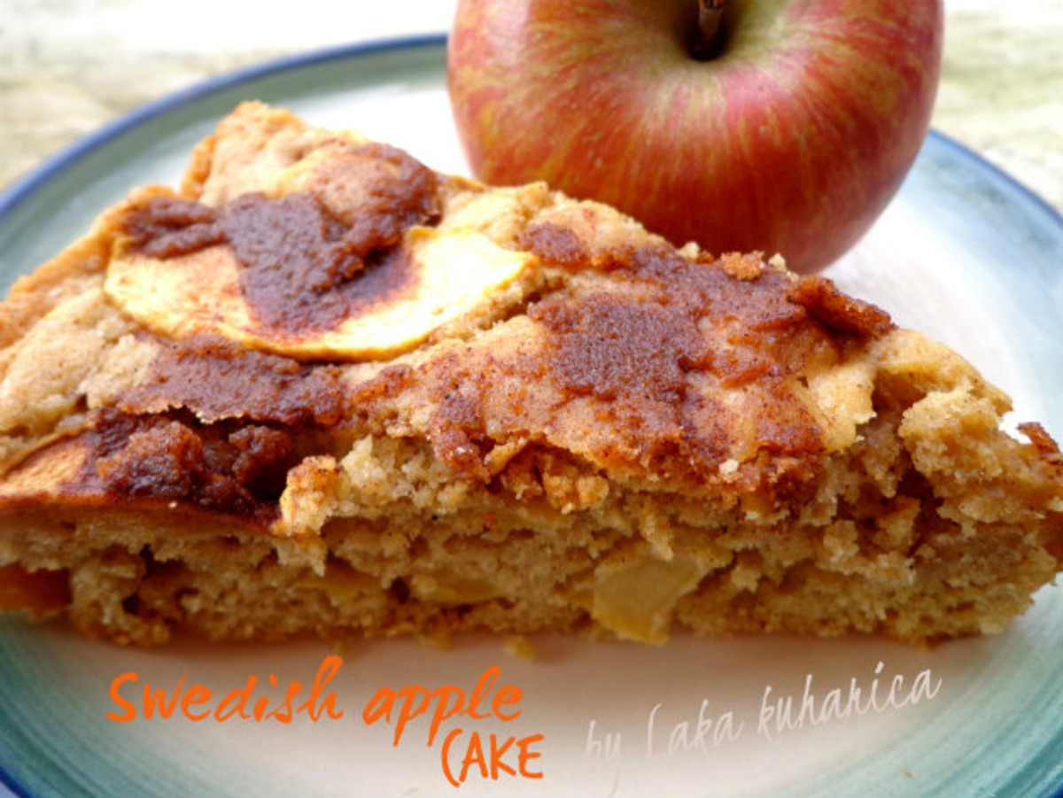 Glazed Swedish Apple Cake Recipe Food