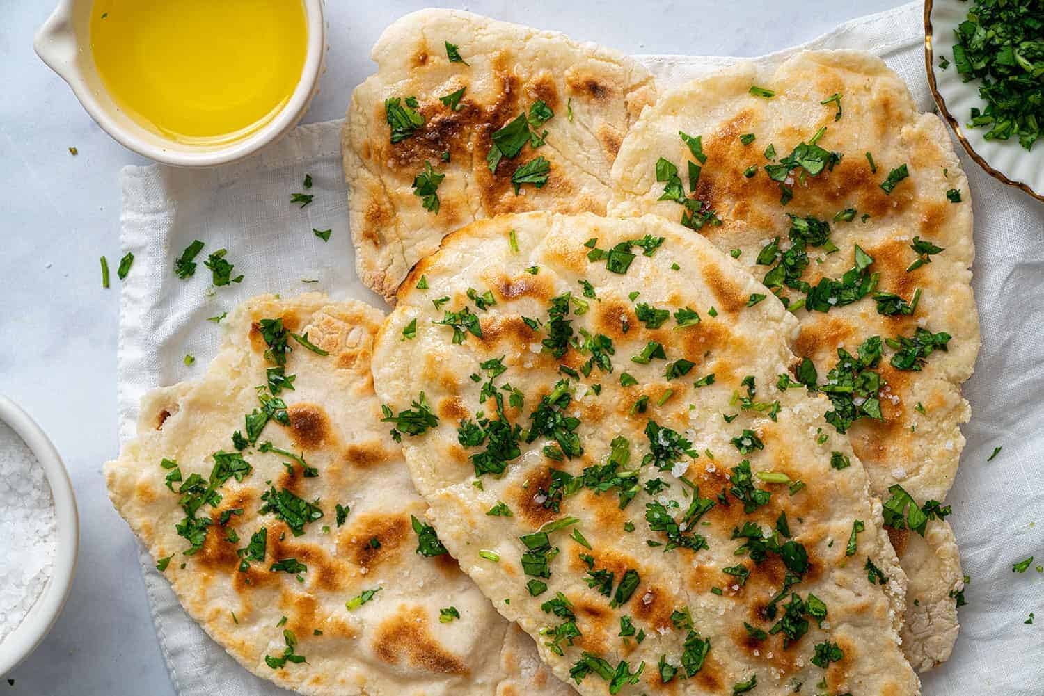 Gluten Free Naan Bread Recipe Using 3 Ingredients vegan Low FODMAP 