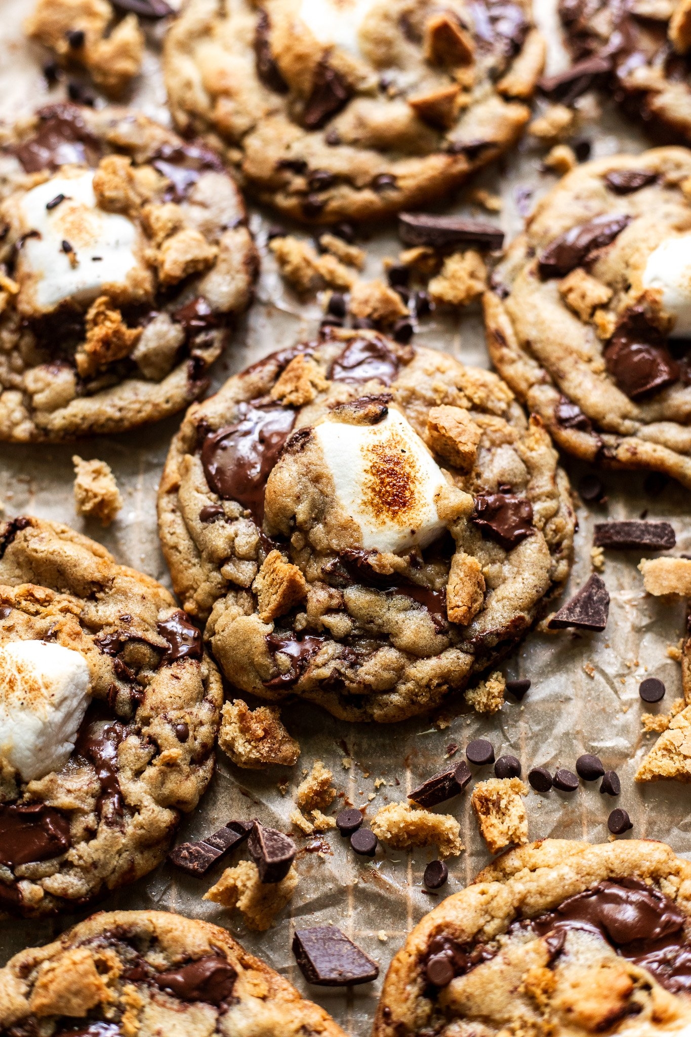 Gooey Molten Vegan S mores Cookies Recipe GF Option The Banana Diaries