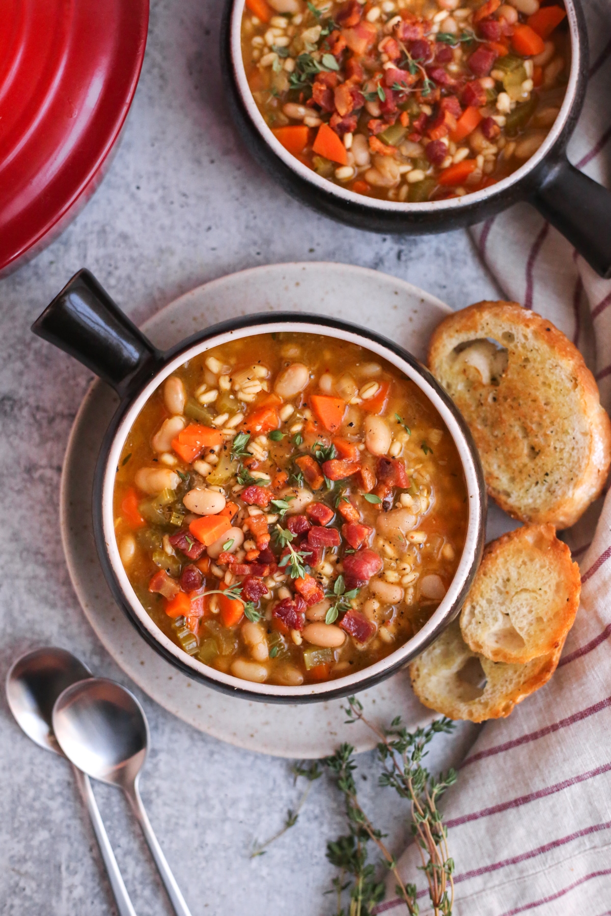 Great Northern Bean Soup With Barley