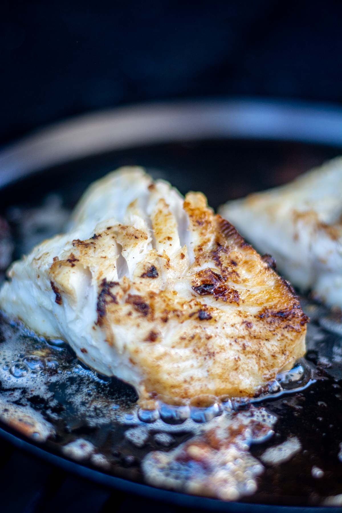 Grilled And Pan Seared Lingcod Recipe Kitchen Laughter