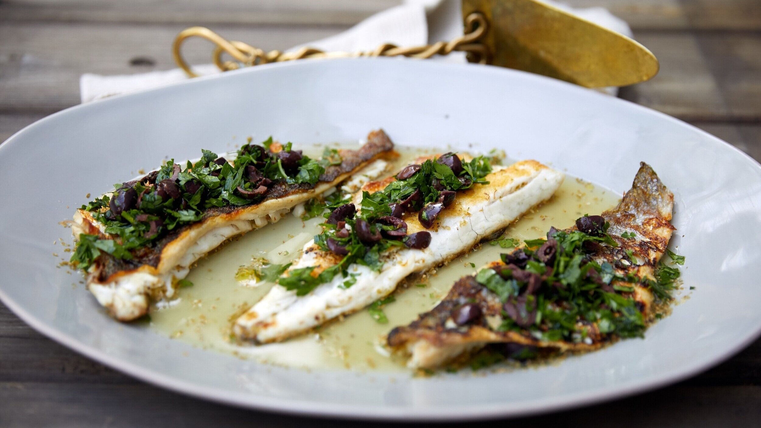 Grilled Branzino With Lemon And Olives Elana Horwich