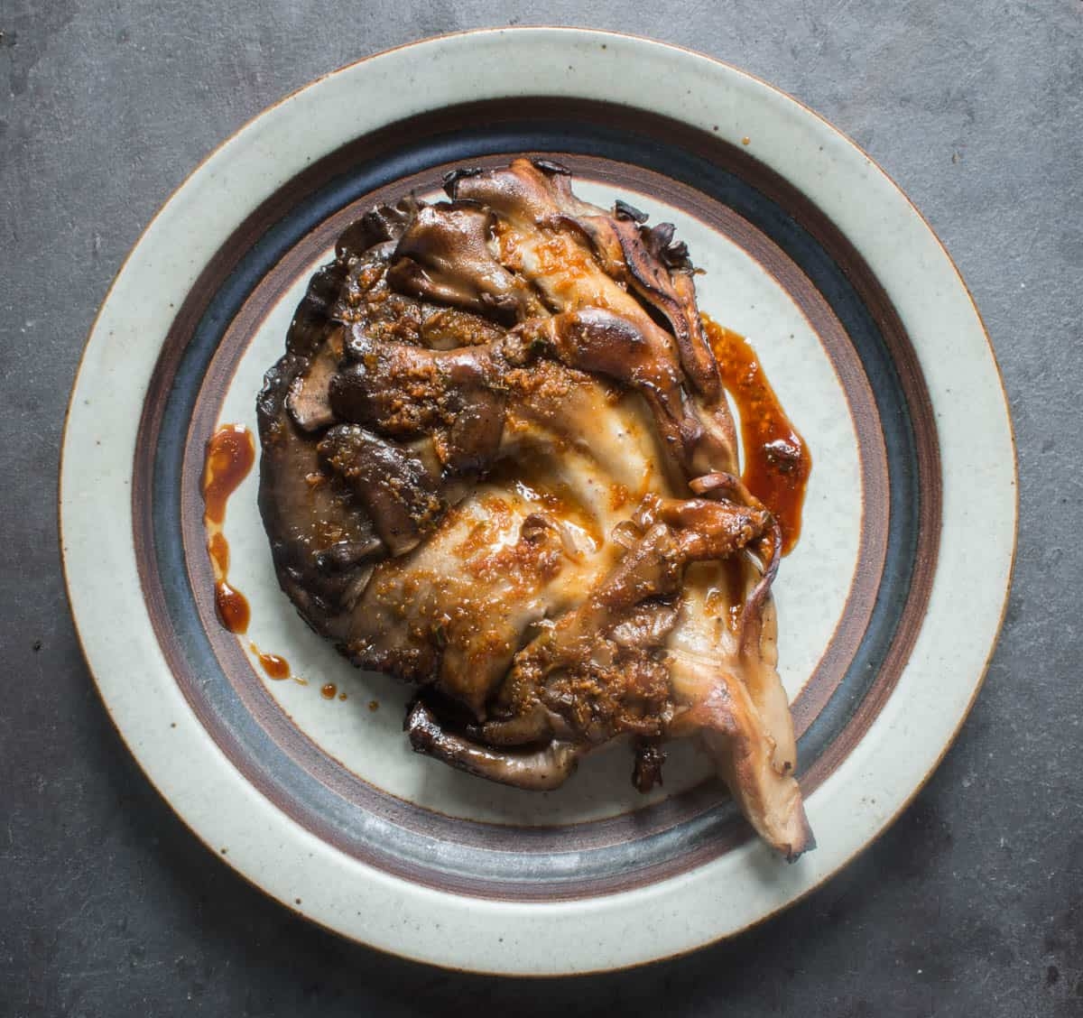 Grilled Hen Of The Woods With Ginger Soy Vinaigrette Vegan Grilled Hen Of The Woods With Ginger Soy Vinaigrette Vegan