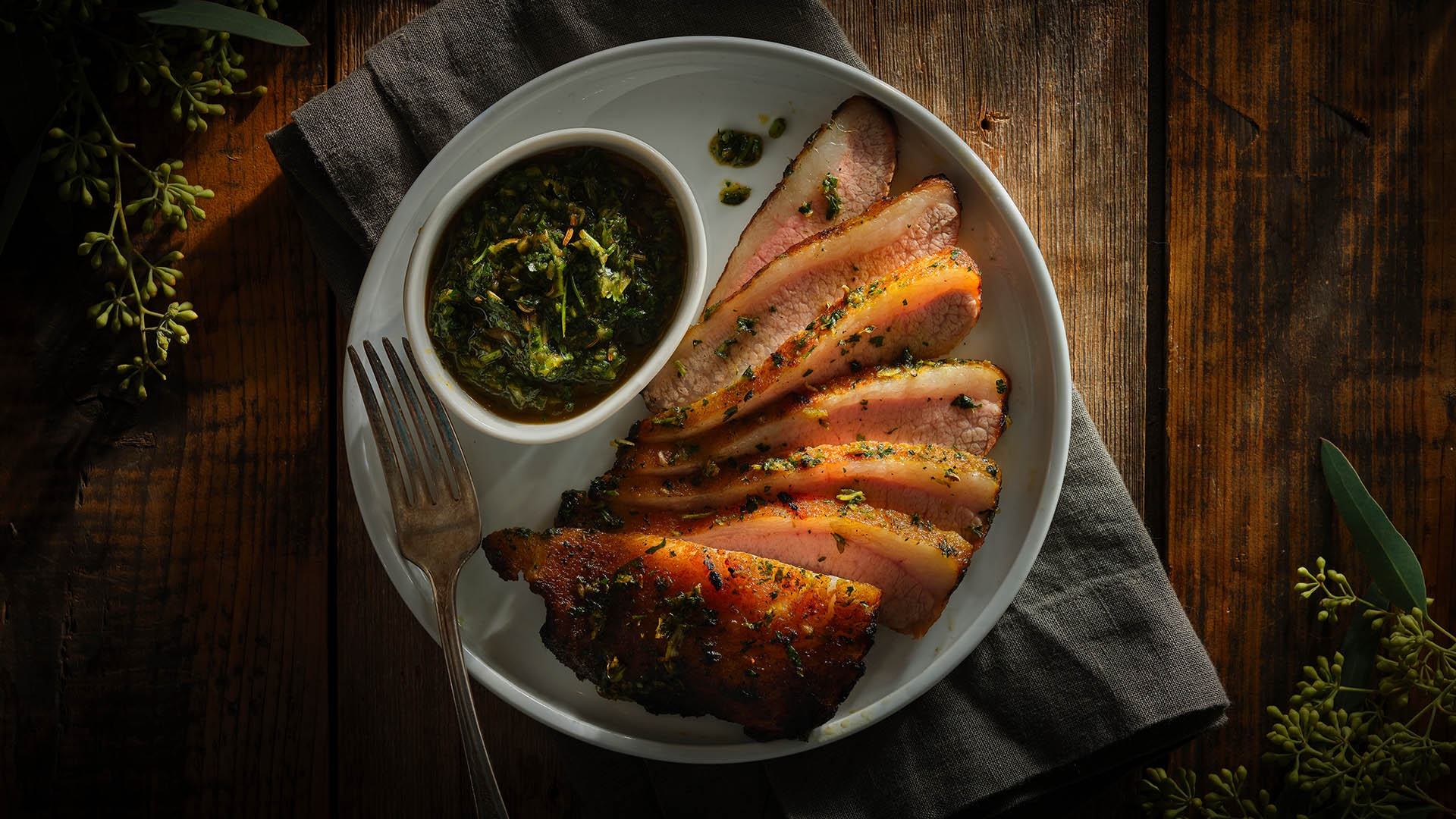 Grilled Pork Jowl In Oregano And Fermented Chilies Recipe Ontario Pork