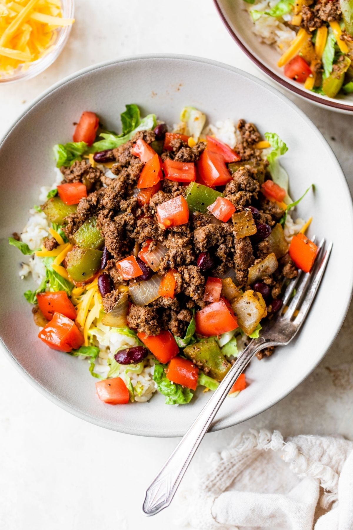 Ground Bison Taco Salad Bowl Clean Delicious