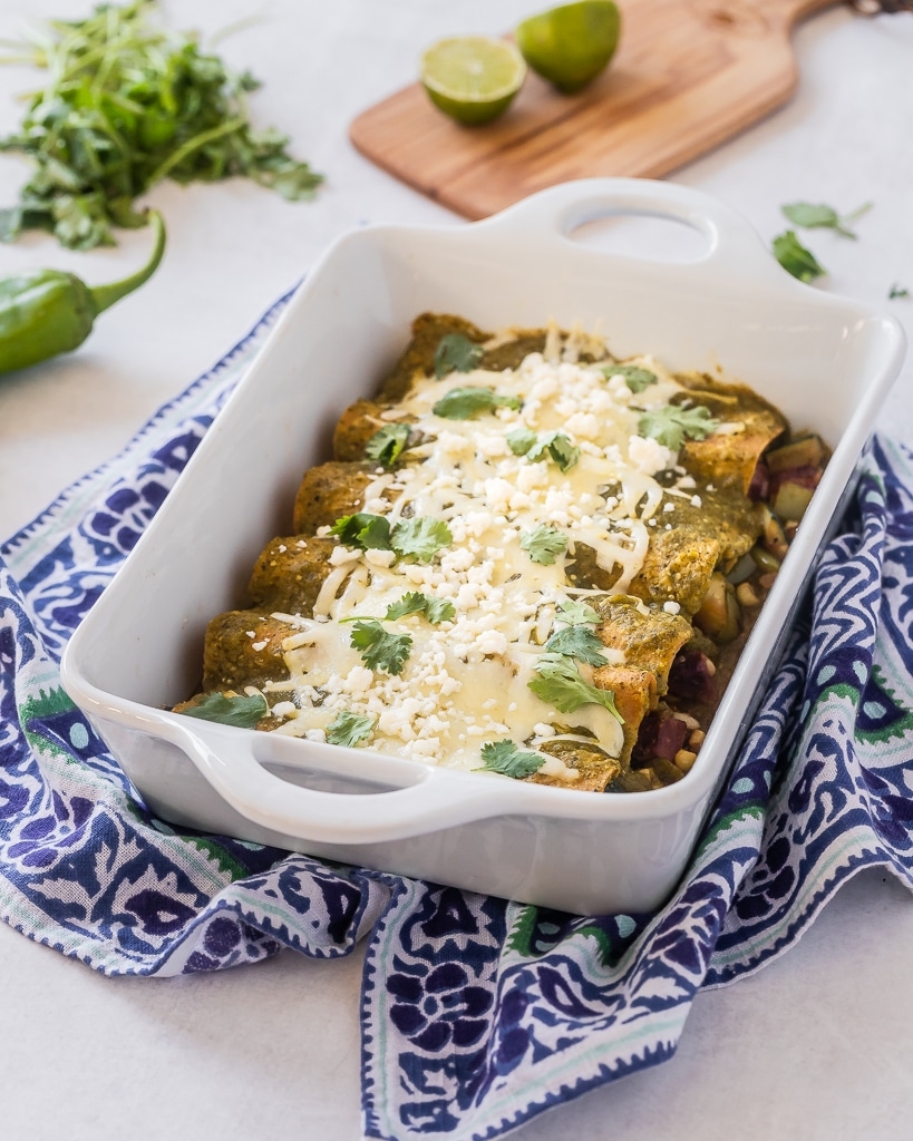 Hatch Green Chile Enchiladas Le Petit Eats