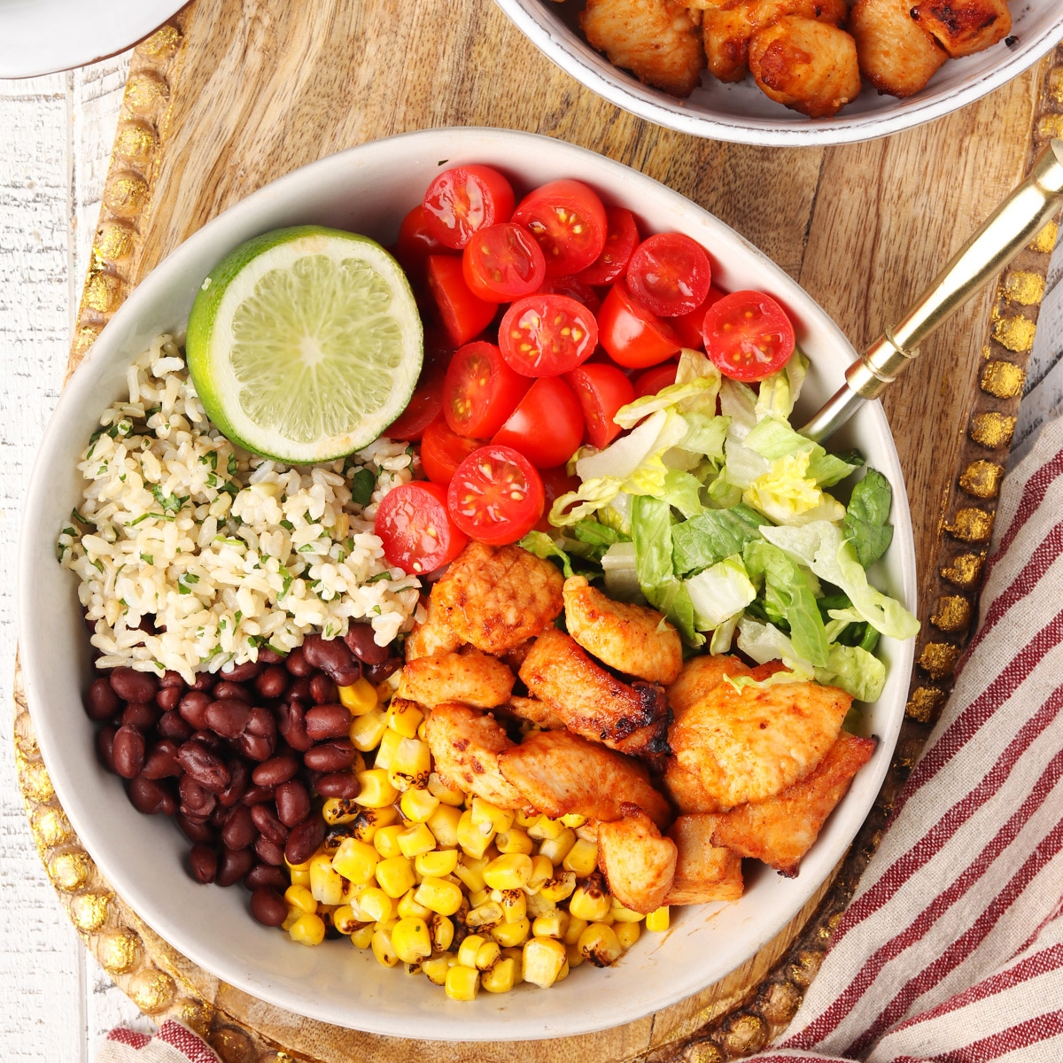 Healthy Chicken Burrito Bowls With Cilantro Lime Dressing Simply Sissom