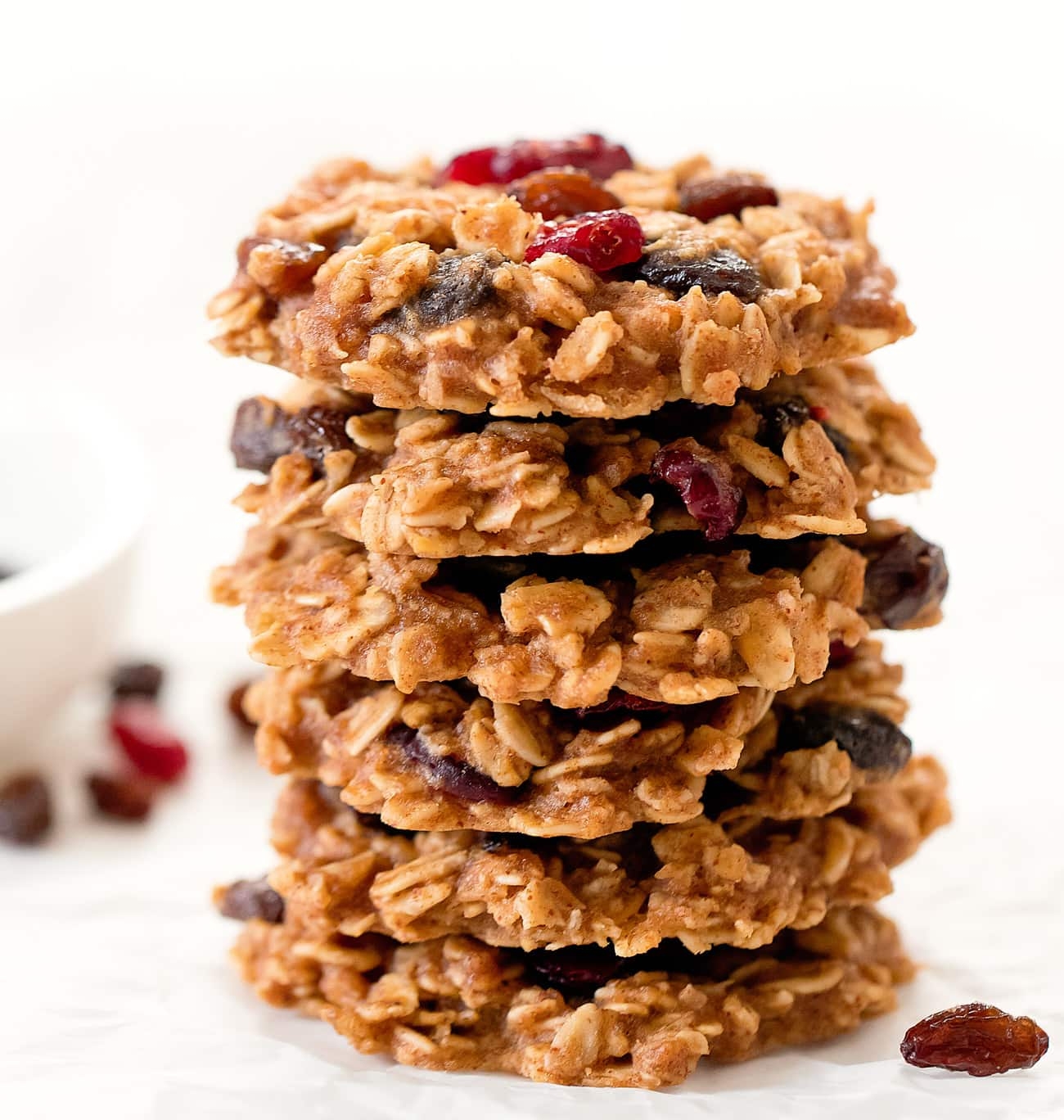 Healthy Oatmeal Raisin Cookies No Eggs Flour Butter Or Refined Sugar Kirbie s Cravings