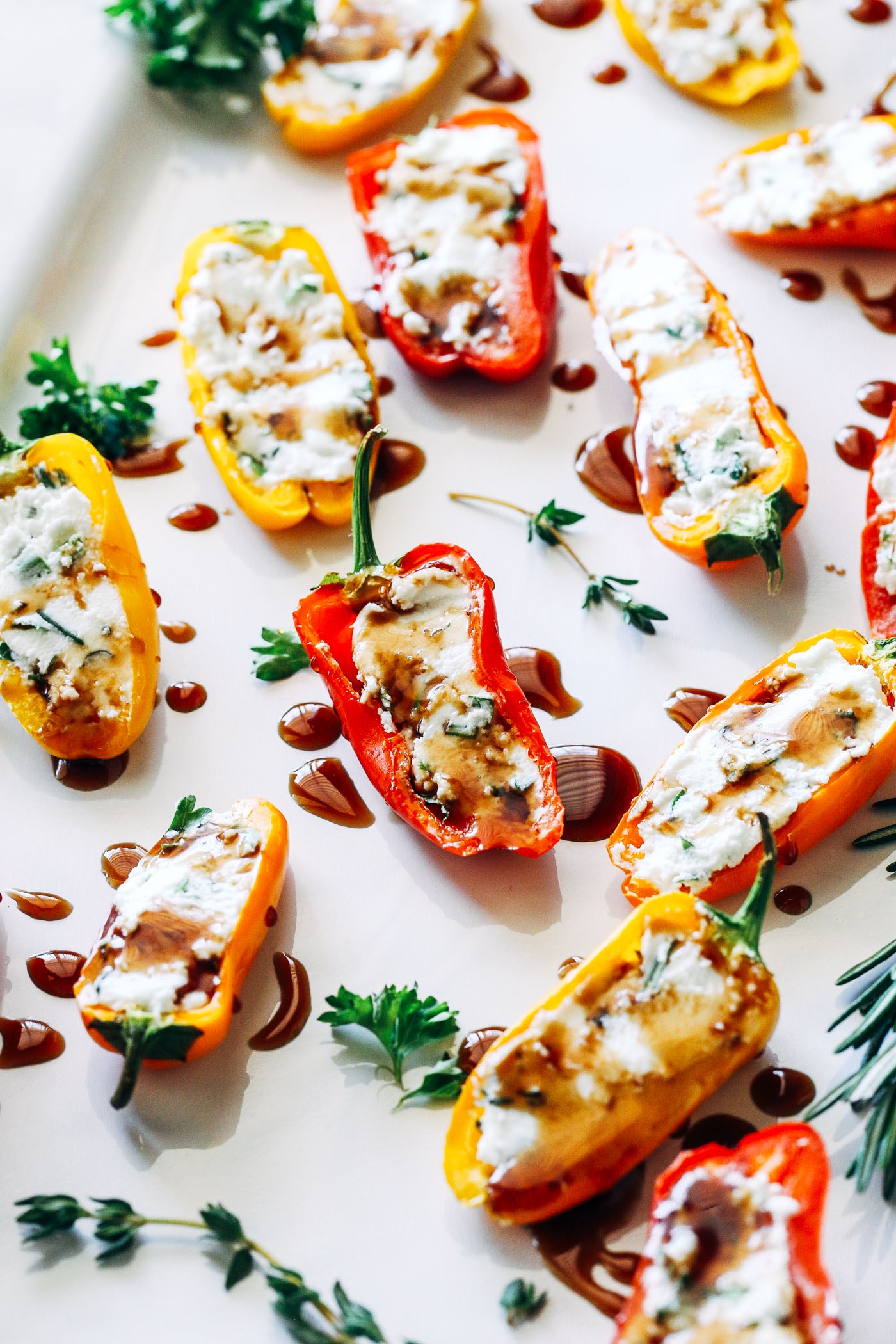 Herbed Cheese Stuffed Mini Sweet Peppers Making Thyme For Health