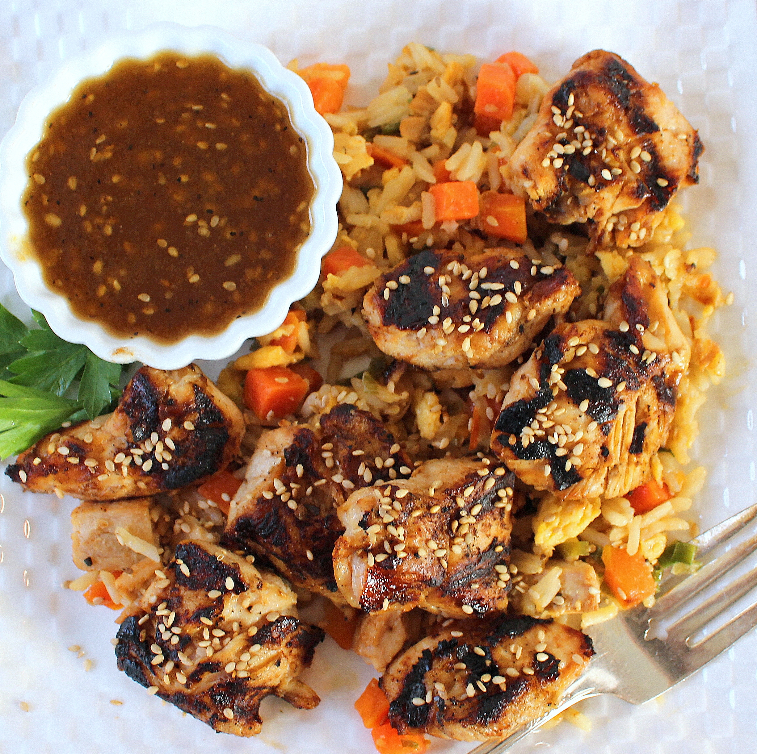 Hibachi Chicken with Ginger Soy Dipping Sauce Palatable Pastime Palatable Pastime