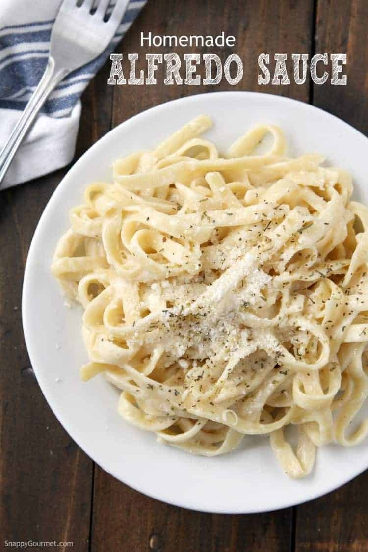 Homemade Alfredo Sauce 4 Ingredients 15 Min Snappy Gourmet