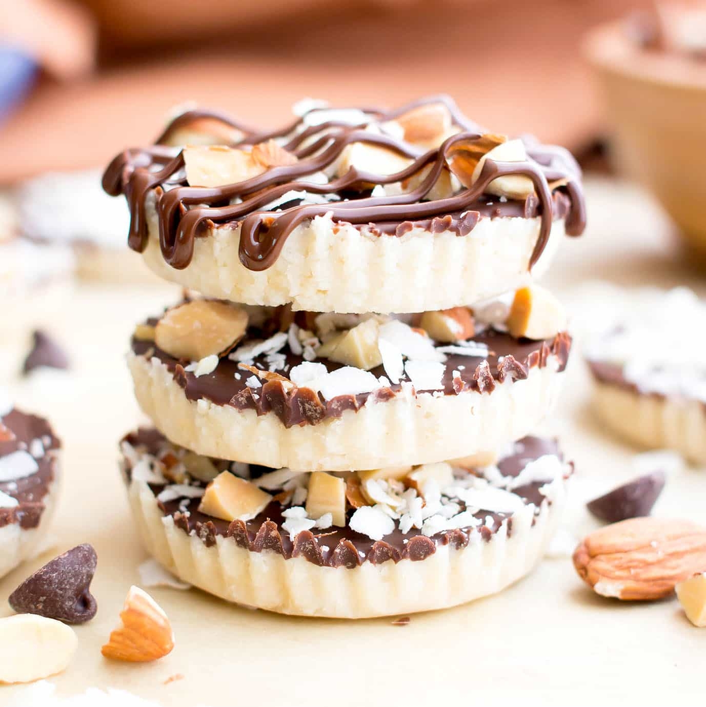 Homemade Almond Joy Cups Paleo Vegan Gluten Free 5 Ingredient Beaming Baker