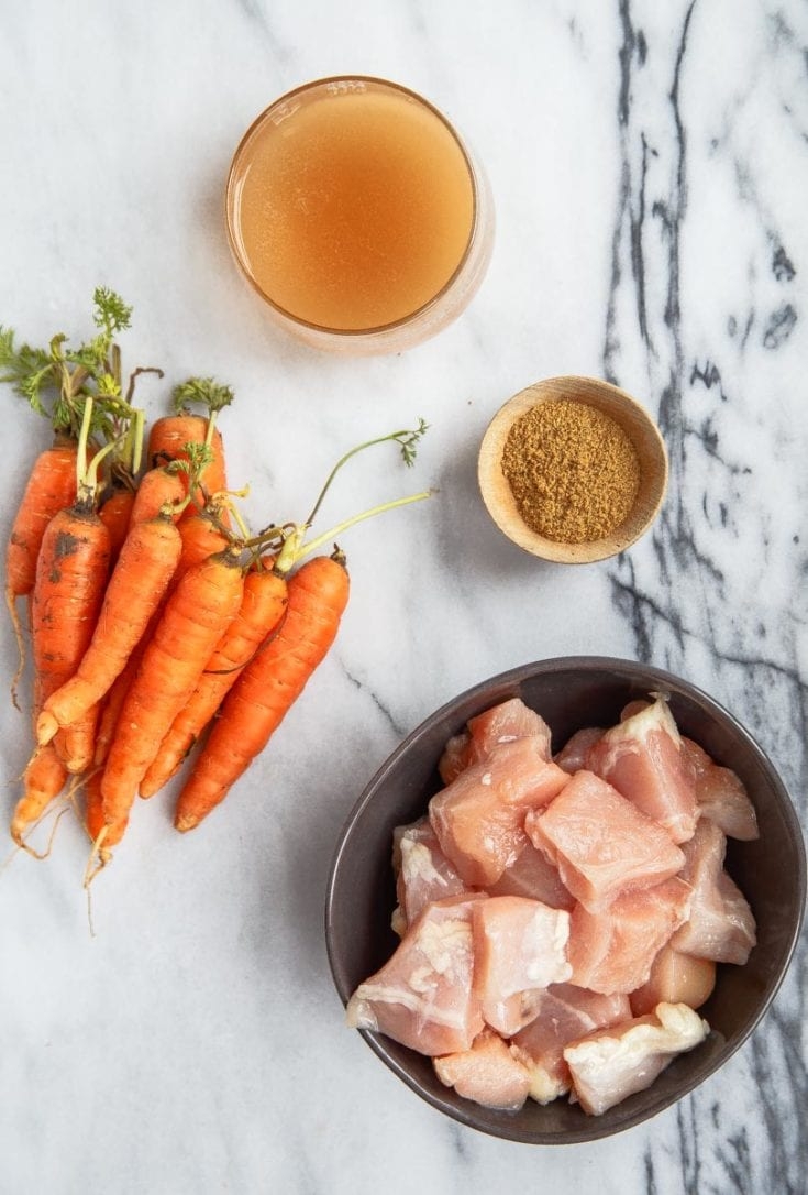 Homemade Baby Food Chicken And Carrot Puree