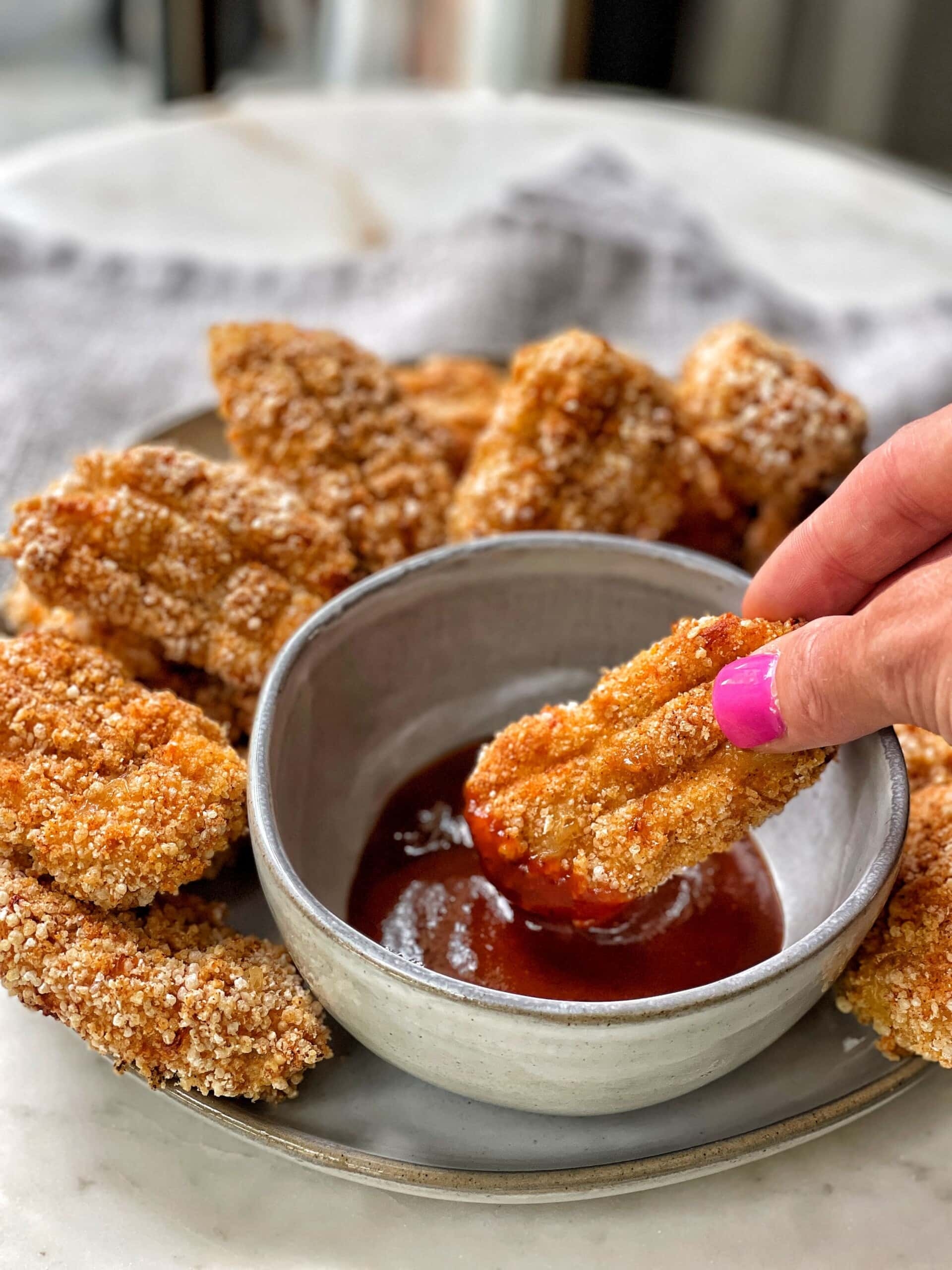 Homemade Baked Chicken Nuggets With Ground Chicken Sweet Savory And Steph