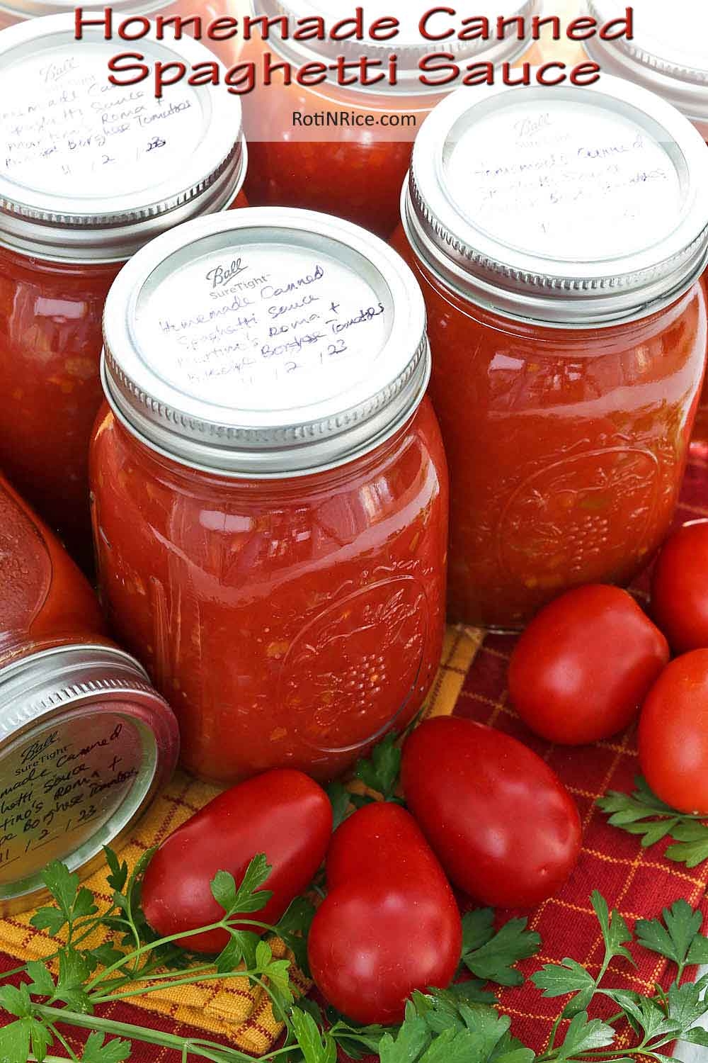 Homemade Canned Spaghetti Sauce Roti N Rice Homemade Canned Spaghetti Sauce Roti N Rice