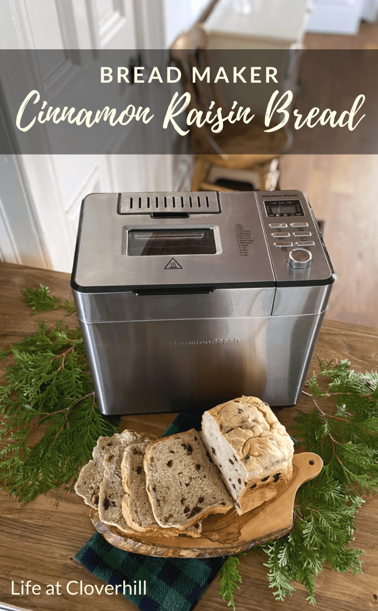 Homemade Cinnamon Raisin Bread French Toast Hamilton Beach Dough Bread Maker GIVEAWAY Life At Cloverhill