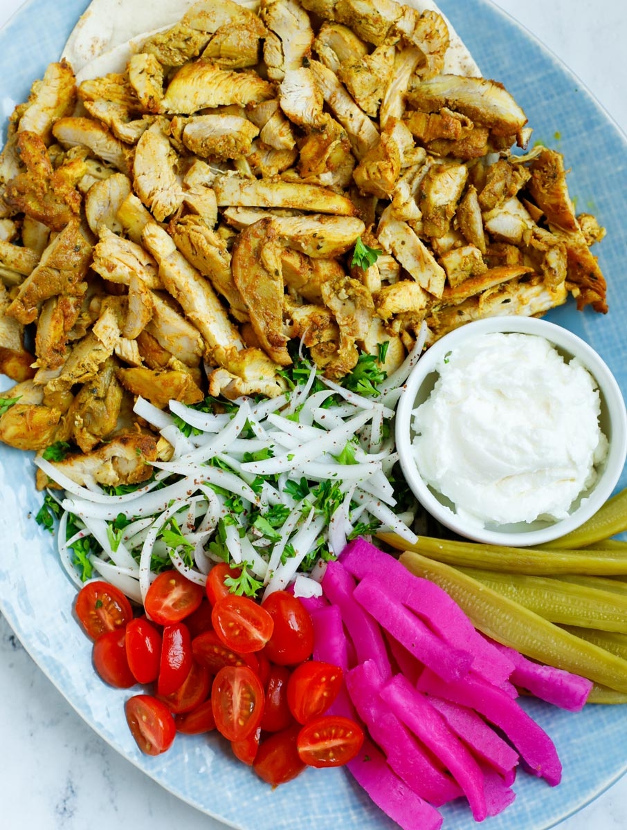 Homemade Lebanese Chicken Shawarma Recipe Cookin With Mima