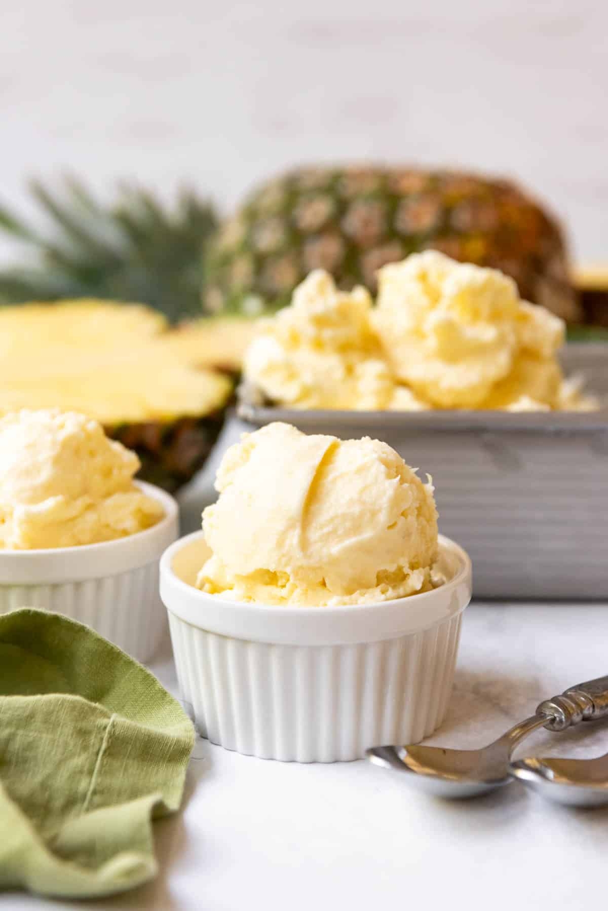 Homemade Pineapple Ice Cream Recipe House Of Nash Eats