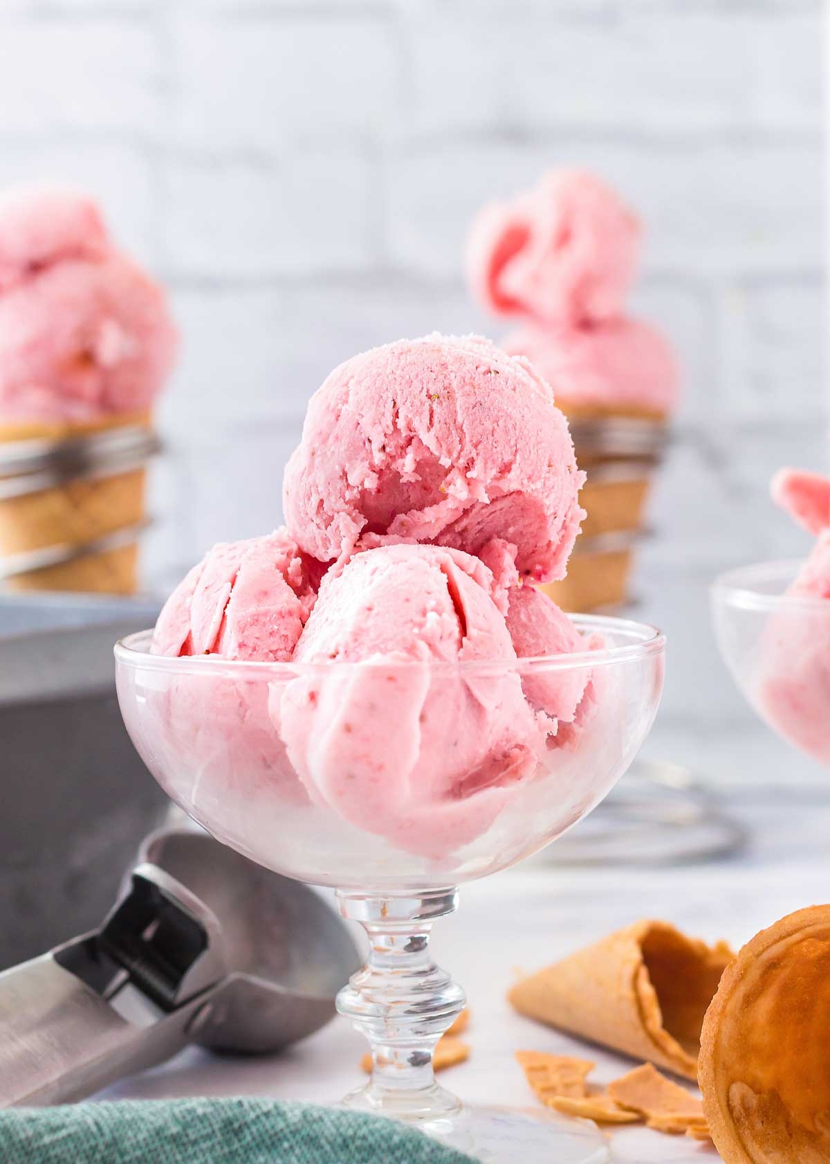 Homemade Strawberry Sherbet 5 Simple Ingredients 