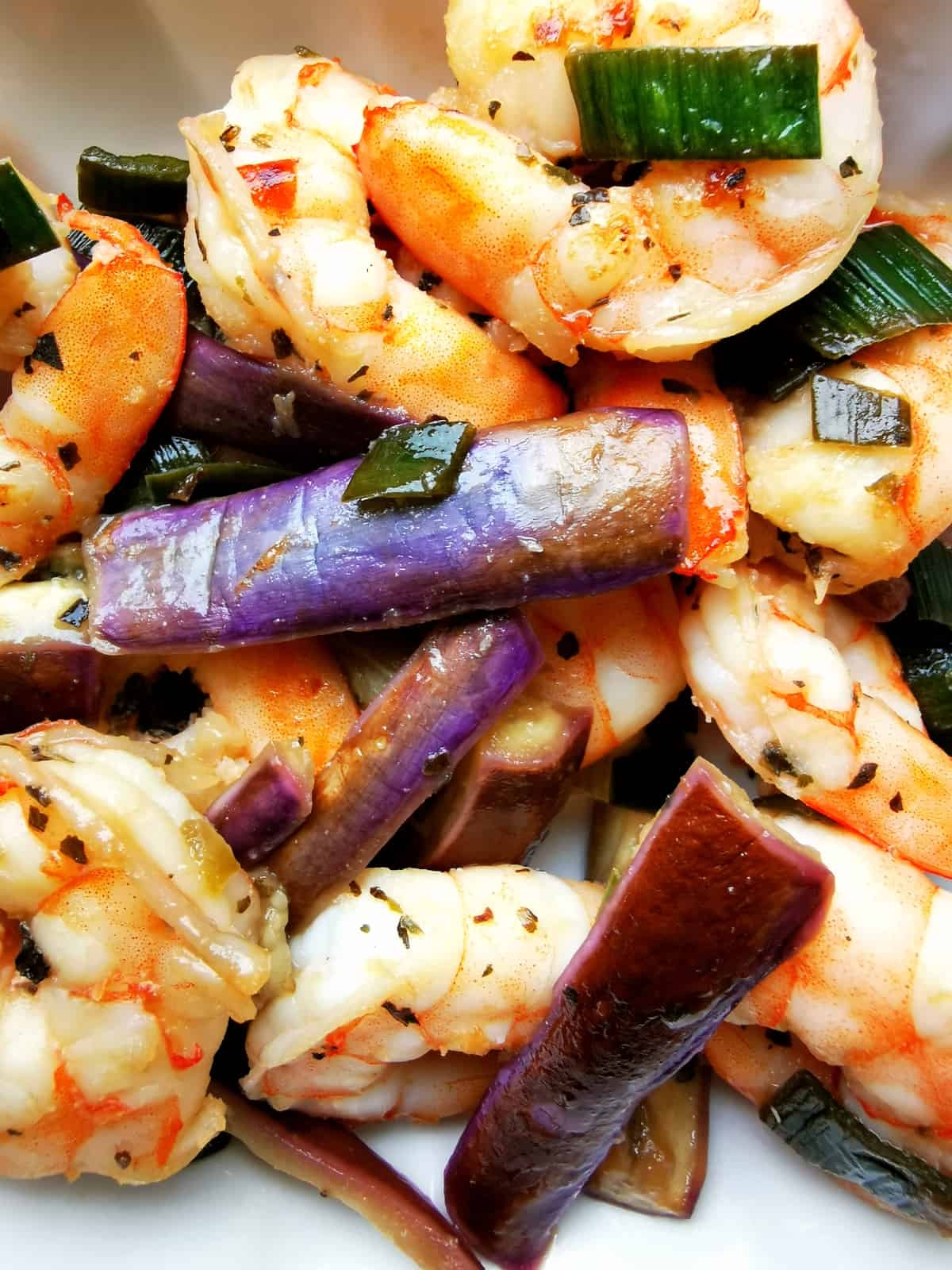 Honey Garlic Eggplant And Shrimp Cre8 At Home