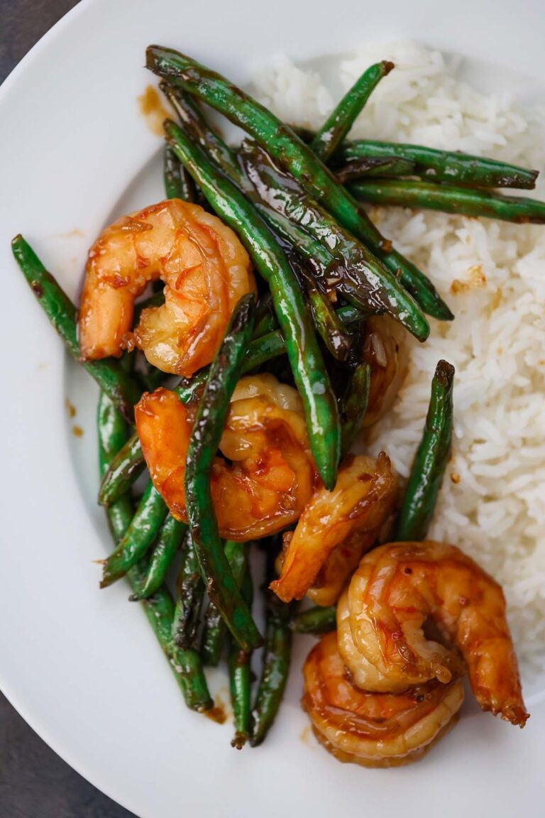 Honey Shrimp And Green Beans Cooked By Julie