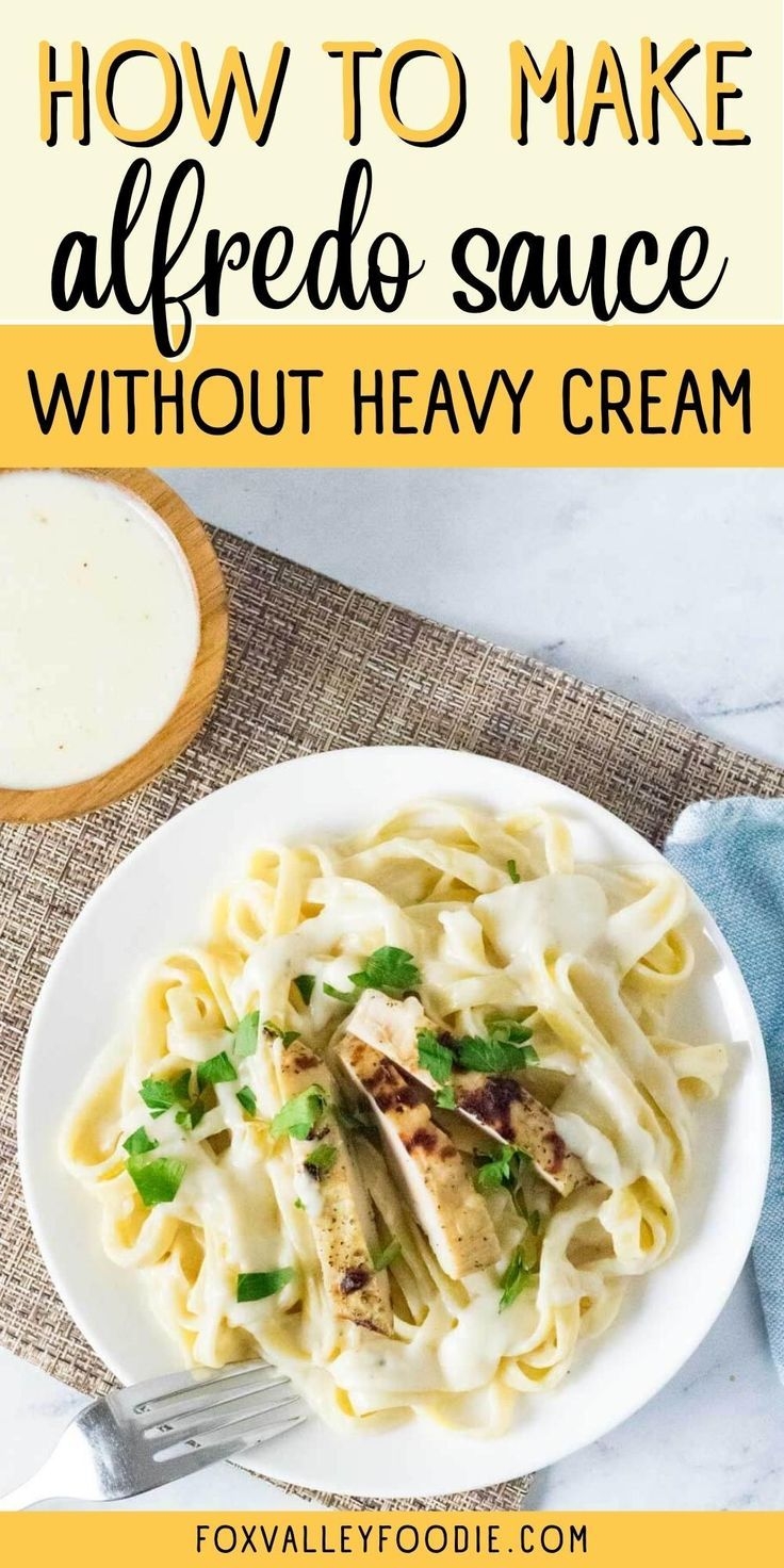 alfredo sauce recipe without heavy cream