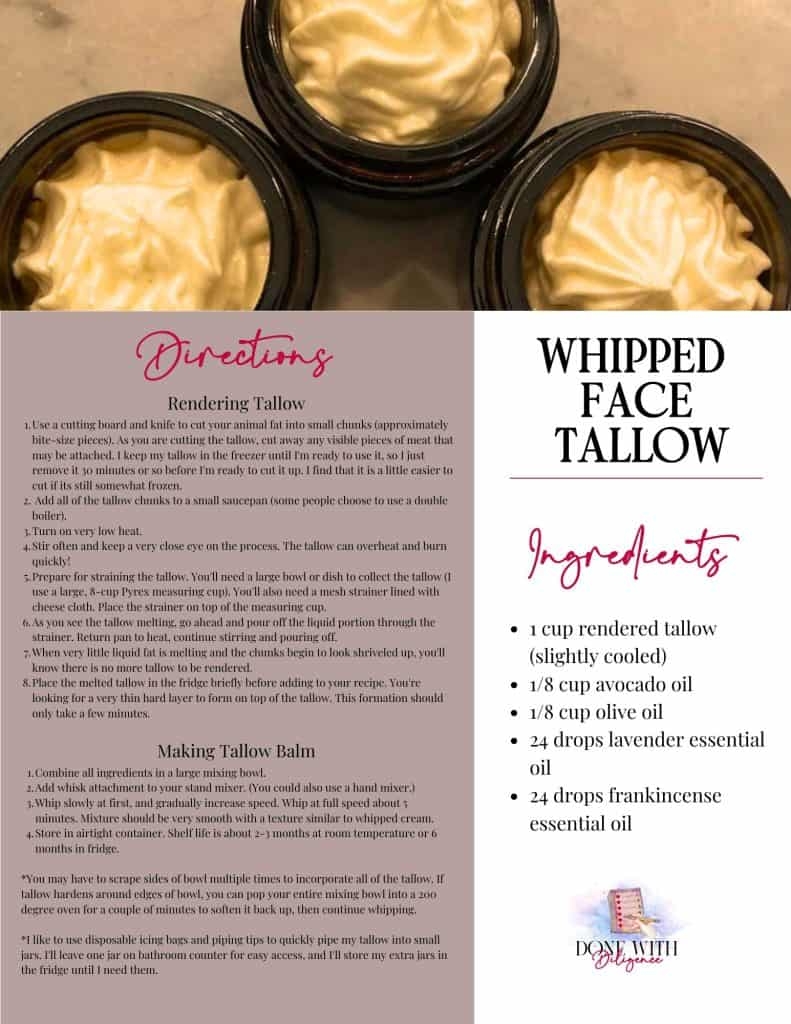 How To Make Whipped Tallow Balm For Face And Skin Done With Diligence How To Make Whipped Tallow Balm For Face And Skin Done With Diligence