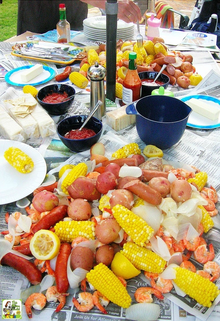 How To Throw A Cajun Seafood Boil Party with Recipe This Mama Cooks On A Diet